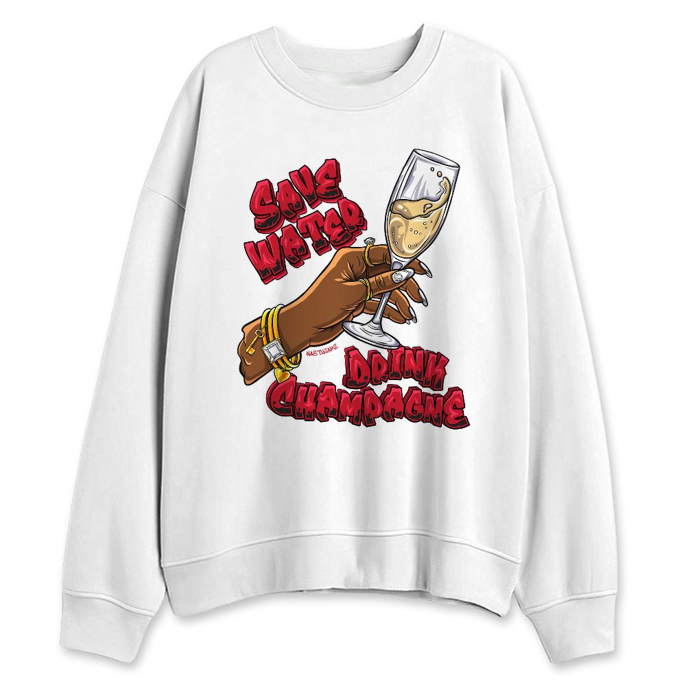 Fire-Red-5s-NastyJamz-Sweatshirt-Match-Drink-Champagne
