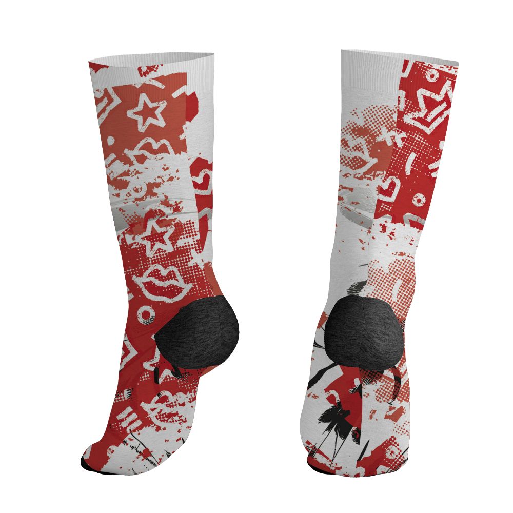 Fire-Red-5s-NastyJamz-Socks-Match-Sneaker-Princess-All-Over-Print