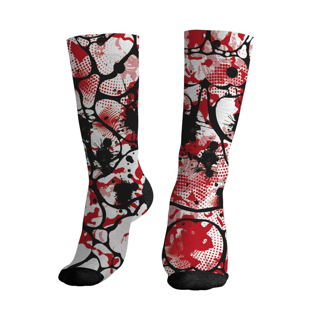 Fire-Red-5s-NastyJamz-Socks-Match-Paranoia-Money-Ber-All-Over-Print