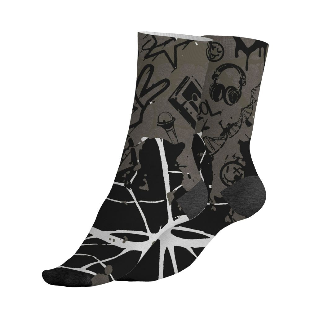 Cave-Stone-4s-NastyJamz-Socks-Match-Pattern-Dna-Graffiti-All-Over-Print
