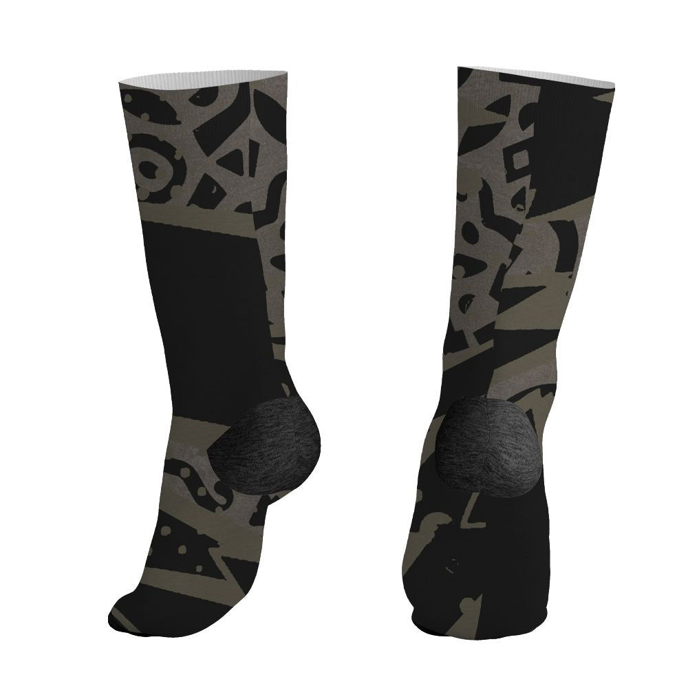 Cave-Stone-4s-NastyJamz-Socks-Match-Pattern-Geometric-All-Over-Print