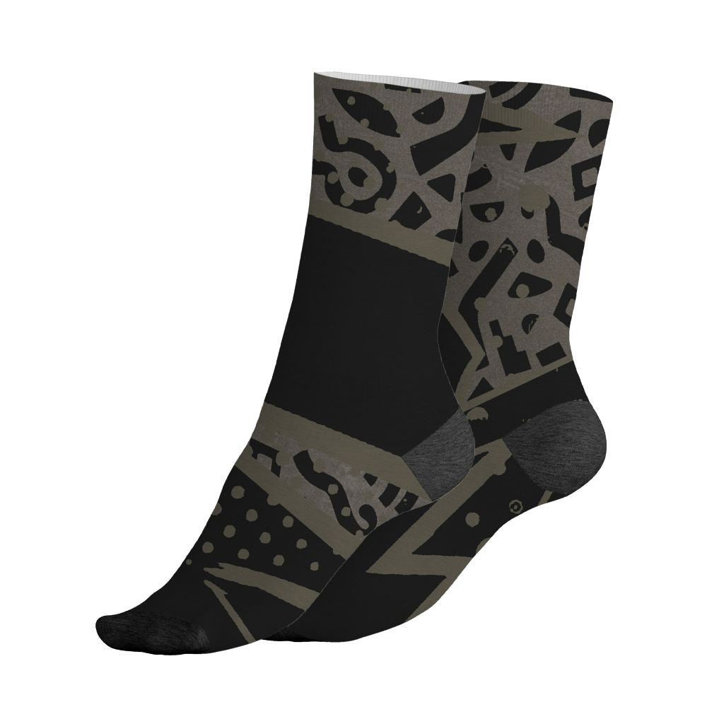 Cave-Stone-4s-NastyJamz-Socks-Match-Pattern-Geometric-All-Over-Print
