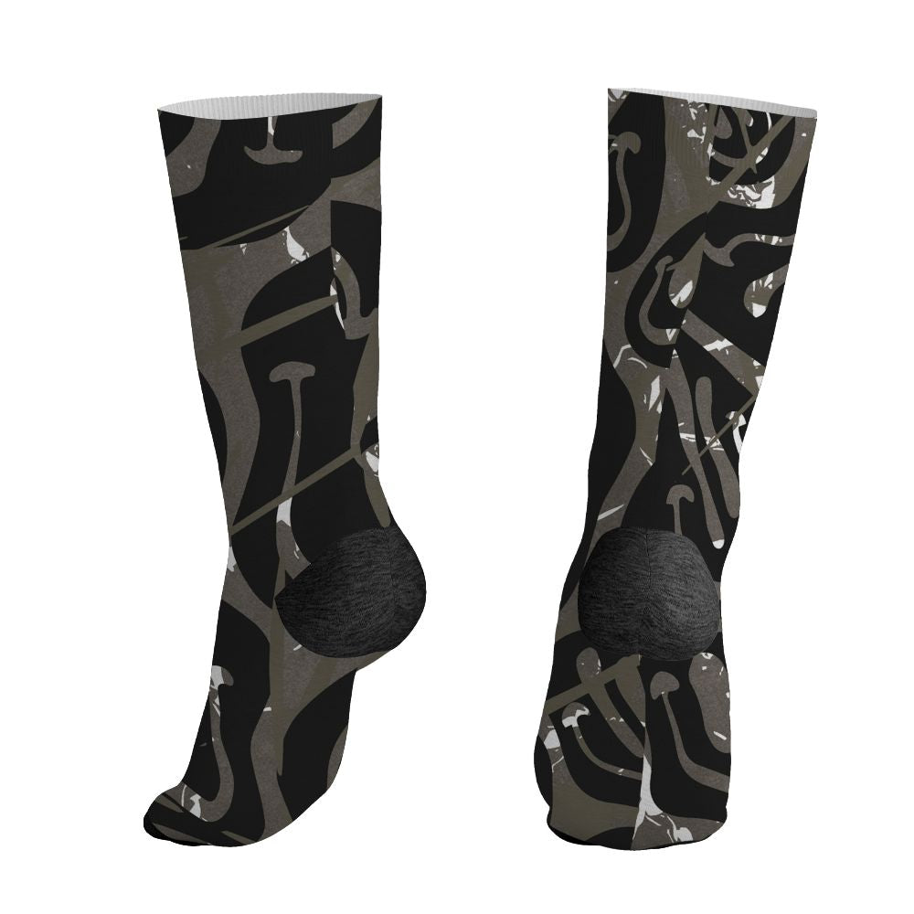 Cave-Stone-4s-NastyJamz-Socks-Match-Smile-Through-The-Pain-All-Over-Print