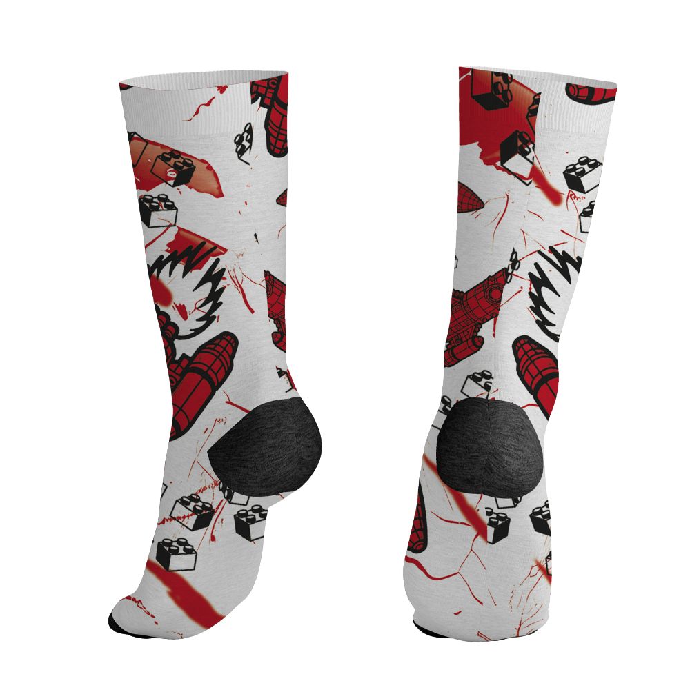Fire-Red-5s-NastyJamz-Socks-Match-Born-To-Stand-Out-All-Over-Print