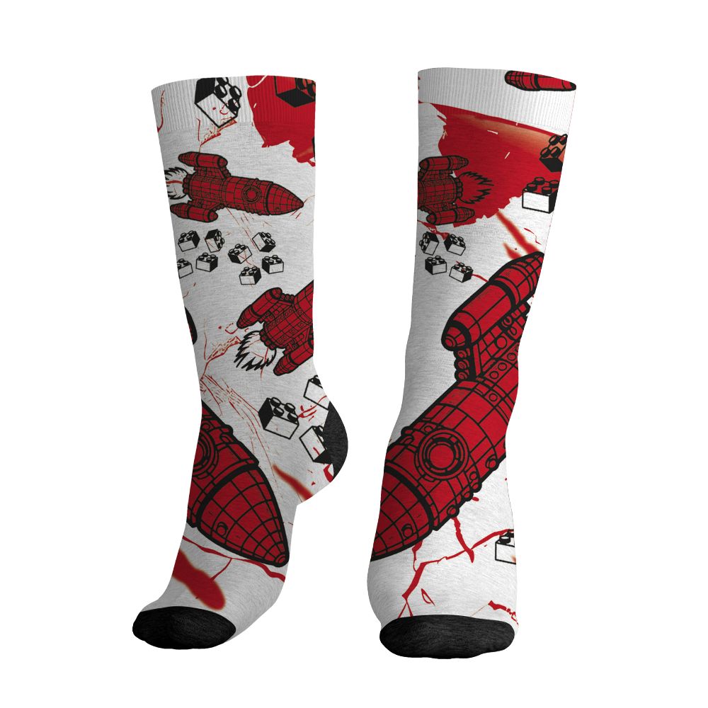 Fire-Red-5s-NastyJamz-Socks-Match-Born-To-Stand-Out-All-Over-Print
