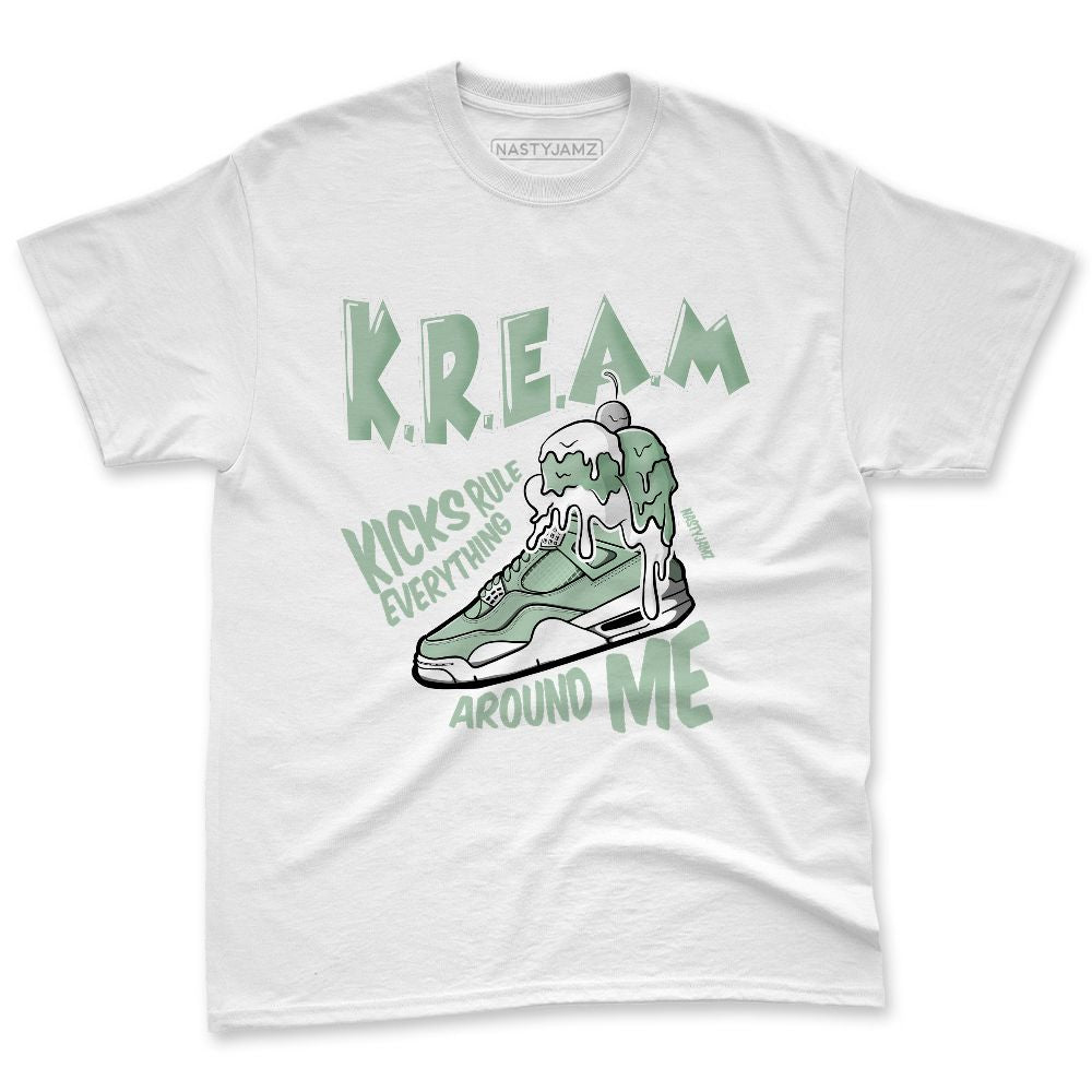 Seafoam Sail 4s NastyJamz Premium Tee Match Kream Sneaker