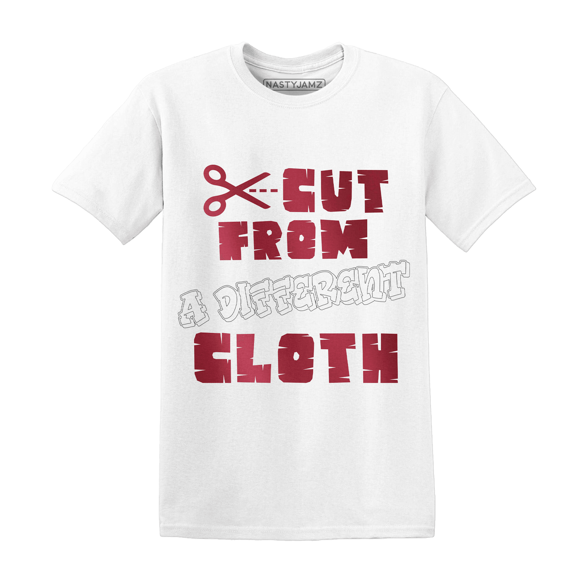 High 85 Metallic Burgundy 1s T Shirt Match A Different Cloth - NastyJamz