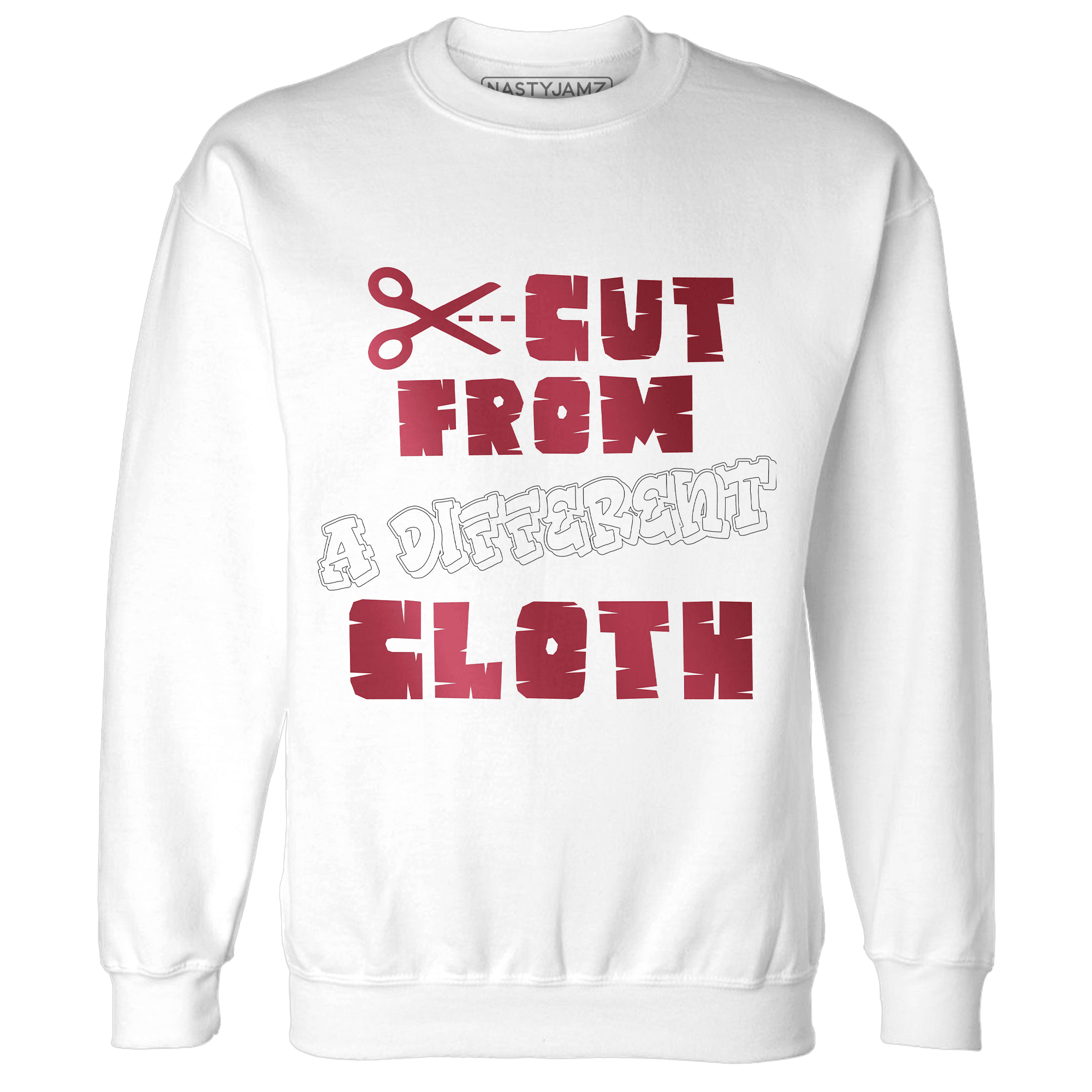 High 85 Metallic Burgundy 1s Sweatshirt Match A Different Cloth - NastyJamz