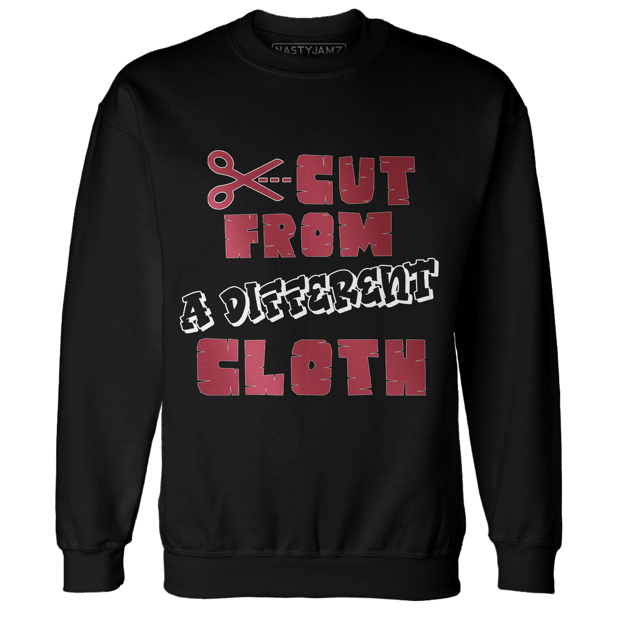 High 85 Metallic Burgundy 1s Sweatshirt Match A Different Cloth - NastyJamz