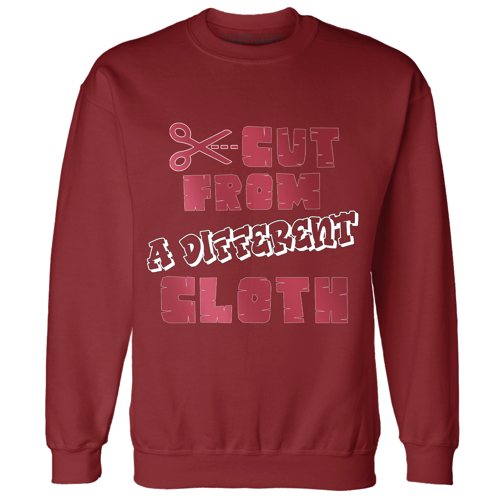 High 85 Metallic Burgundy 1s Sweatshirt Match A Different Cloth - NastyJamz