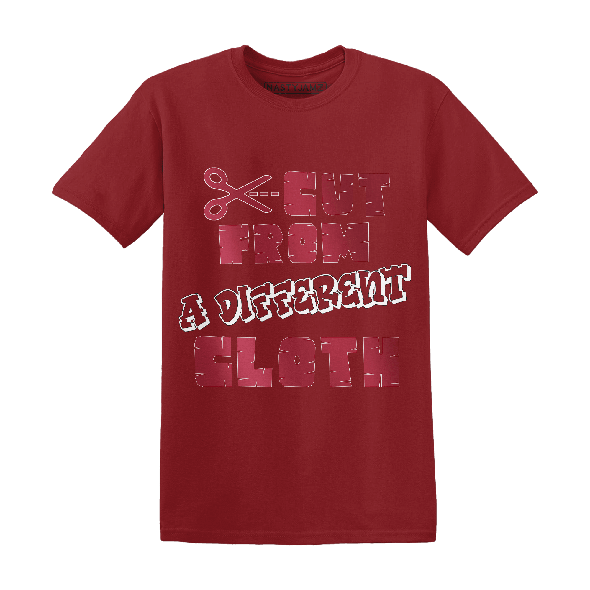 High 85 Metallic Burgundy 1s T Shirt Match A Different Cloth - NastyJamz