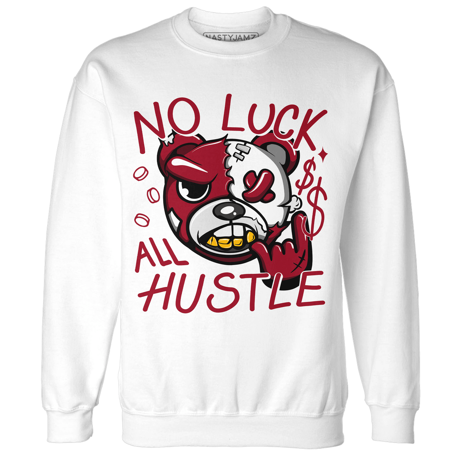 Retro Red Taxi 12s Sweatshirt Match All Hustle - NastyJamz