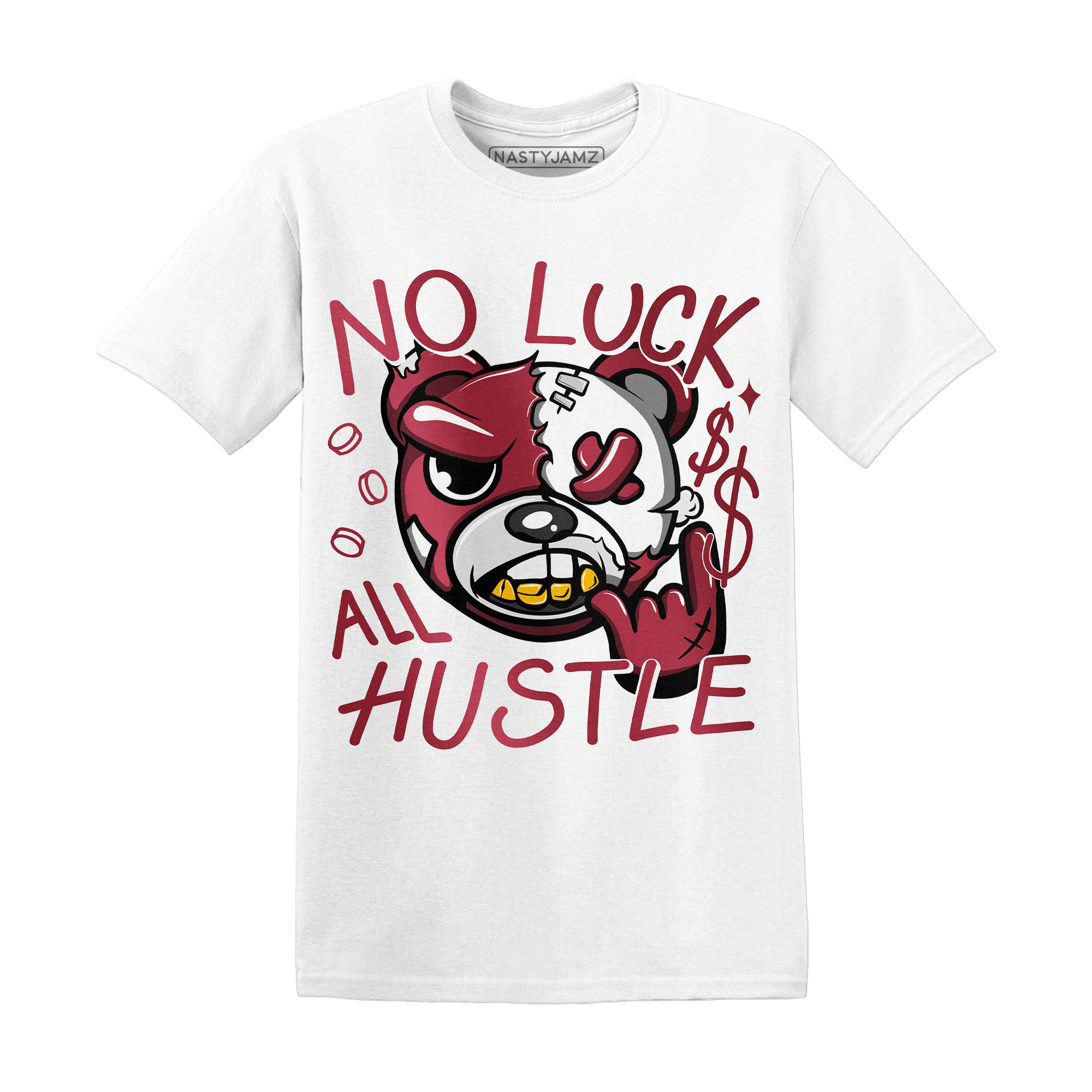 High 85 Metallic Burgundy 1s T Shirt Match All Hustle - NastyJamz