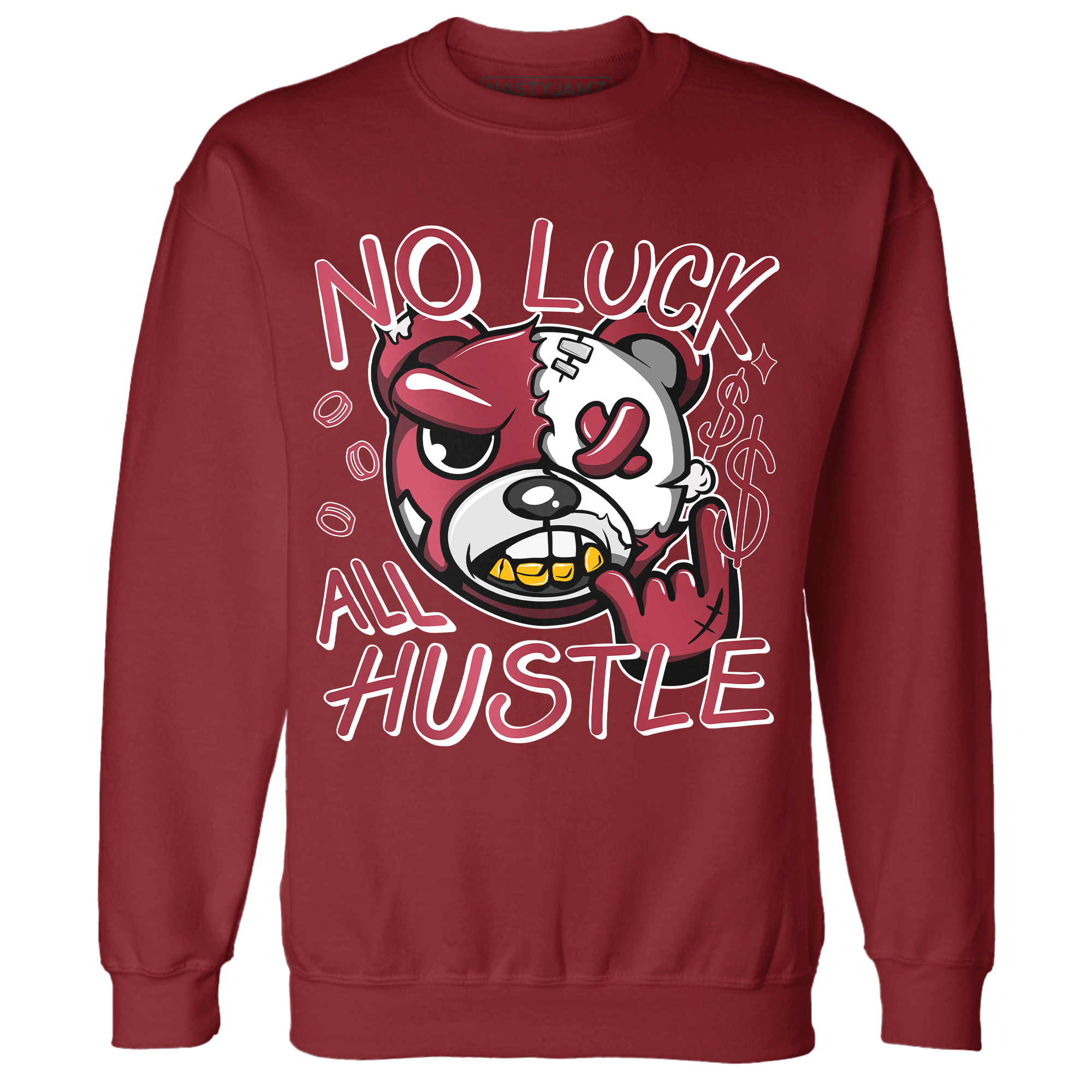 High 85 Metallic Burgundy 1s Sweatshirt Match All Hustle - NastyJamz