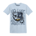 Mid Diffused Blue Grey 1s T Shirt Match All Hustle - NastyJamz