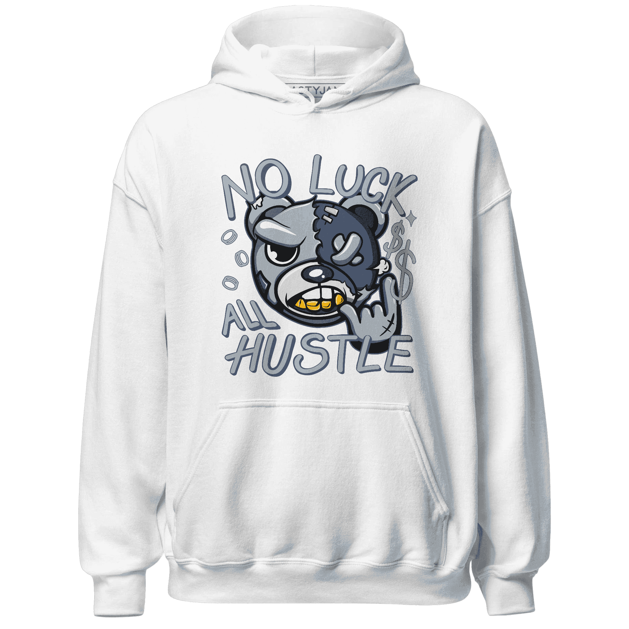 Mid Diffused Blue Grey 1s Hoodie Match All Hustle - NastyJamz