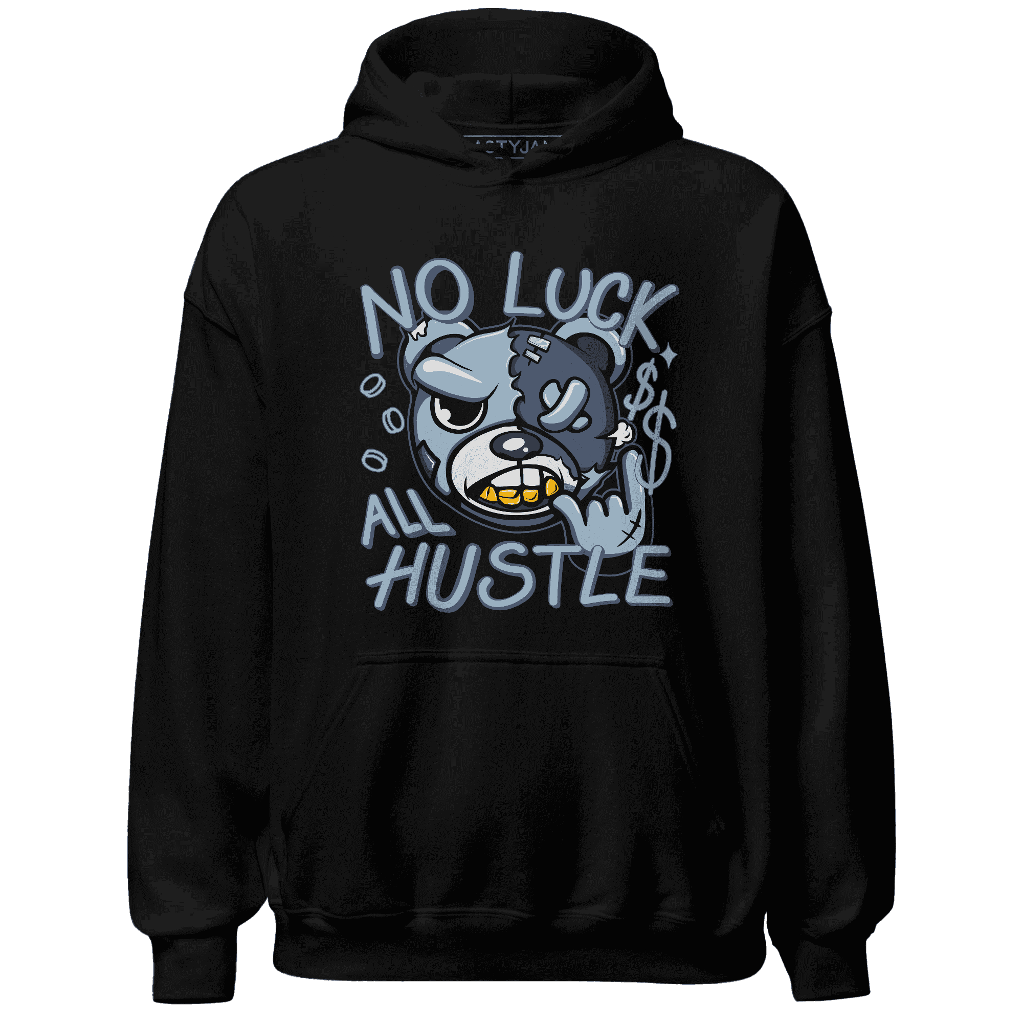 Mid Diffused Blue Grey 1s Hoodie Match All Hustle - NastyJamz