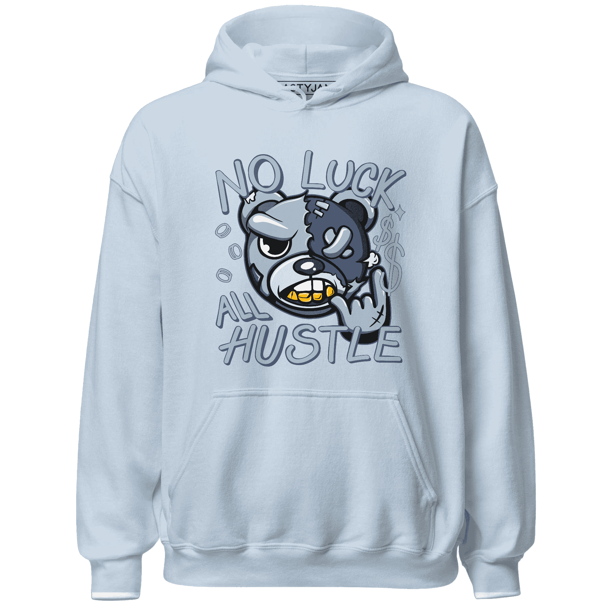 Mid Diffused Blue Grey 1s Hoodie Match All Hustle - NastyJamz