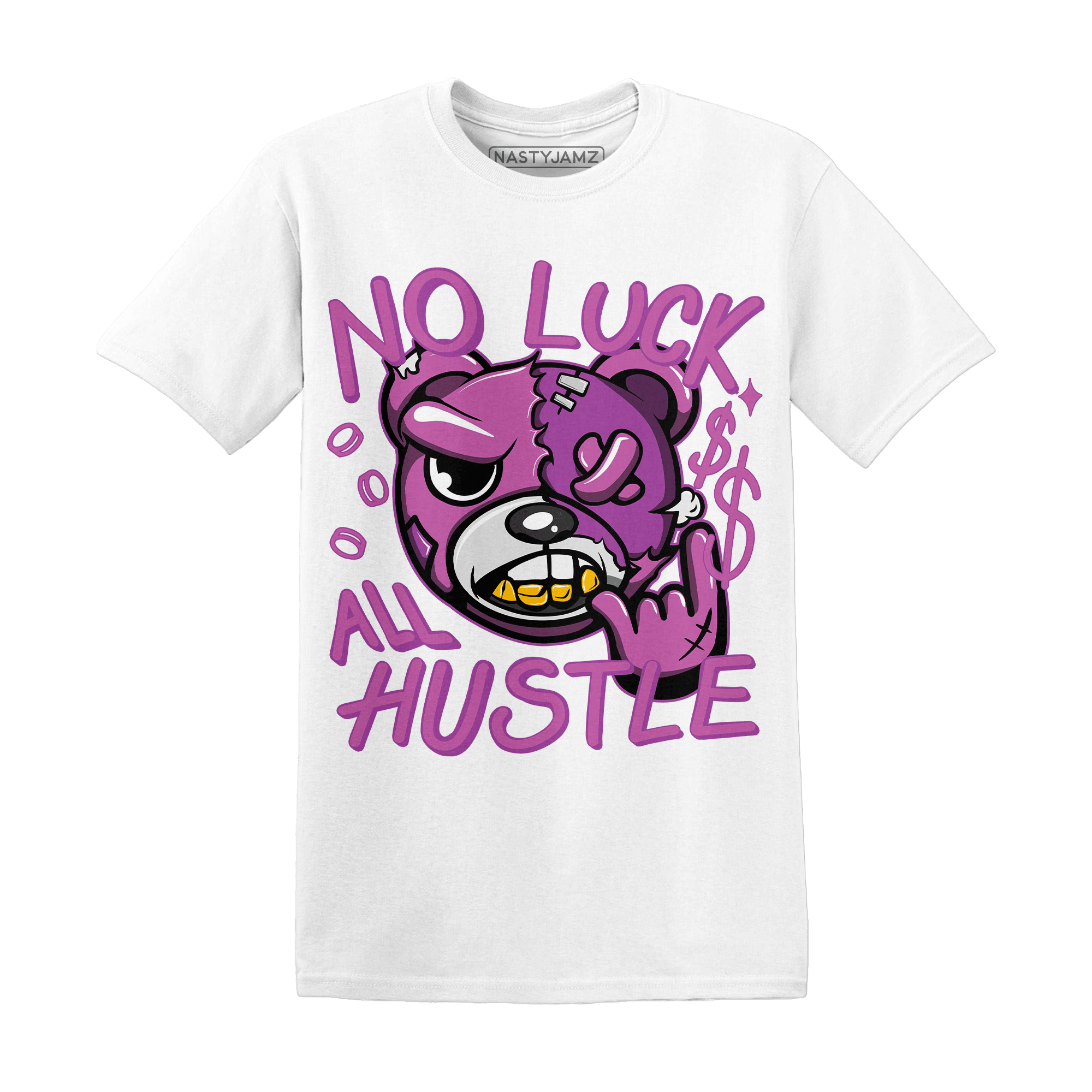 GS Hyper Violet 4s T Shirt Match All Hustle - NastyJamz