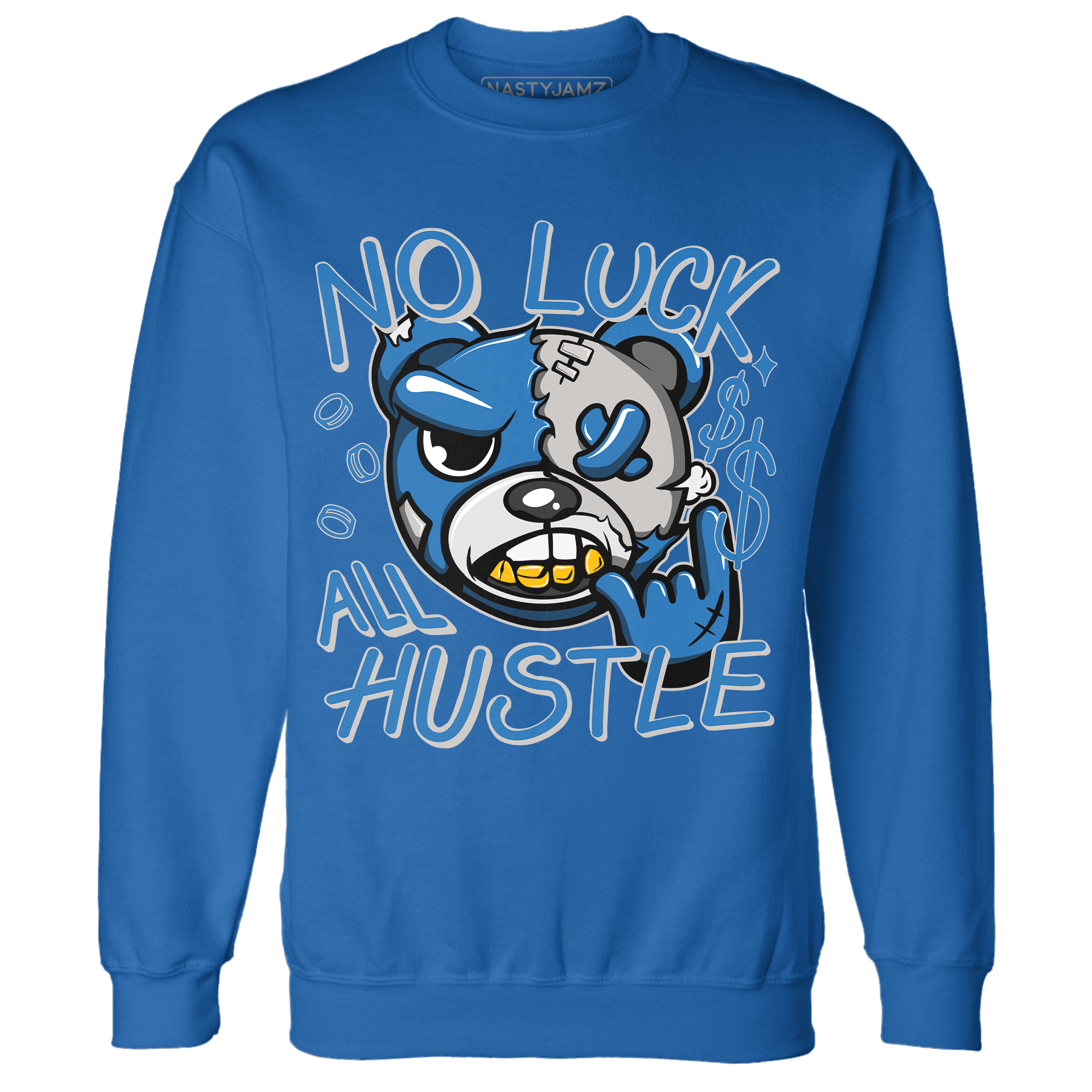 Industrial Blue 4s Sweatshirt Match All Hustle - NastyJamz