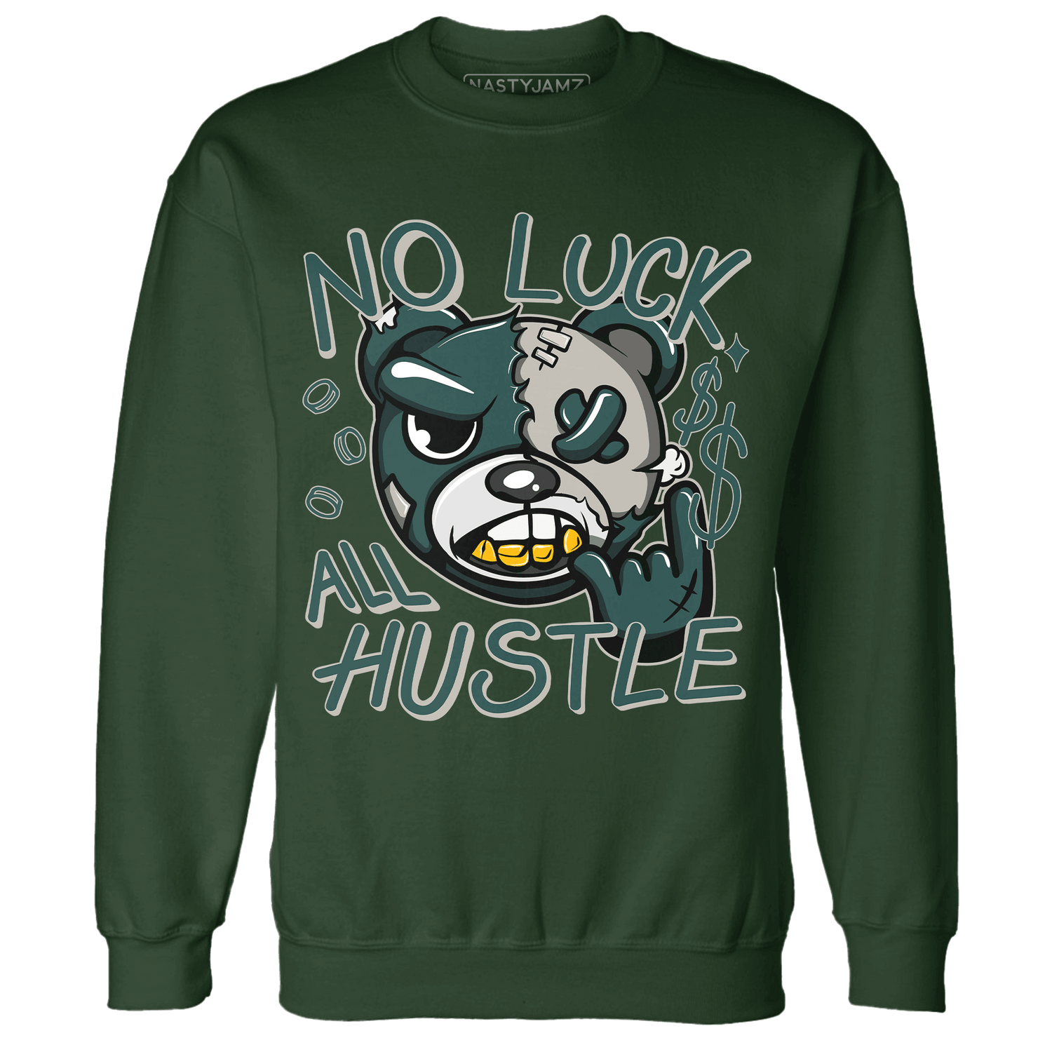 Oxidized Green 4s Sweatshirt Match All Hustle - NastyJamz