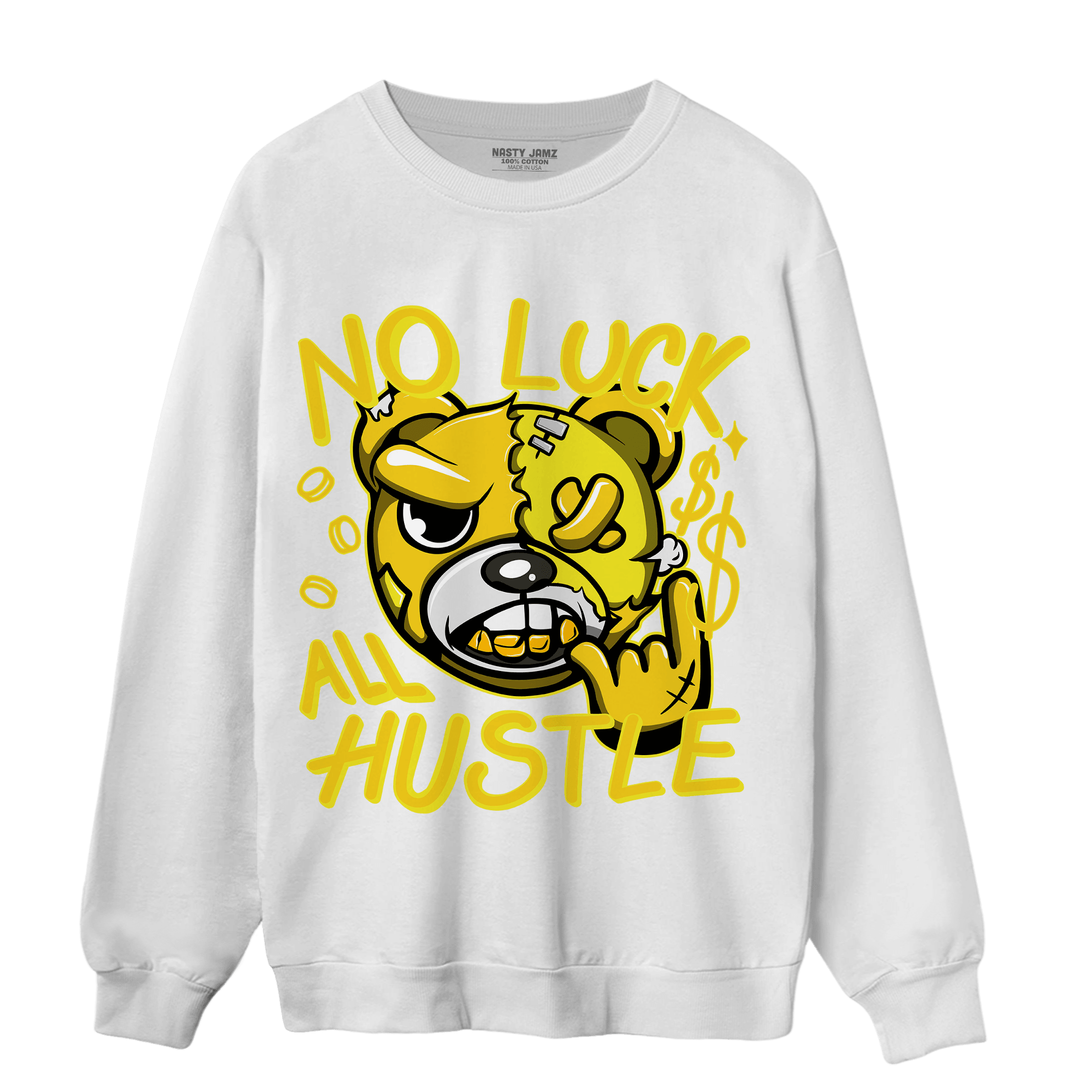 Vivid Sulfur 4s Sweatshirt Match All Hustle - NastyJamz