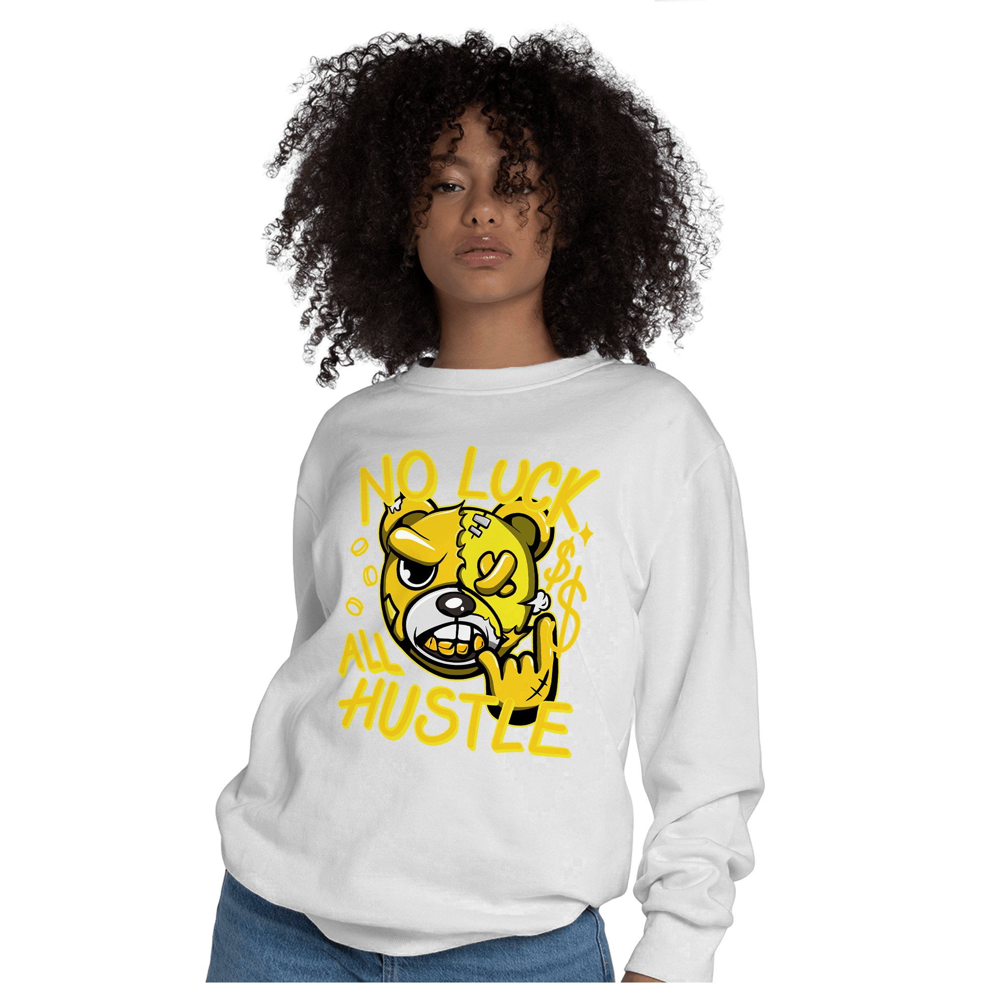 Vivid Sulfur 4s Sweatshirt Match All Hustle - NastyJamz
