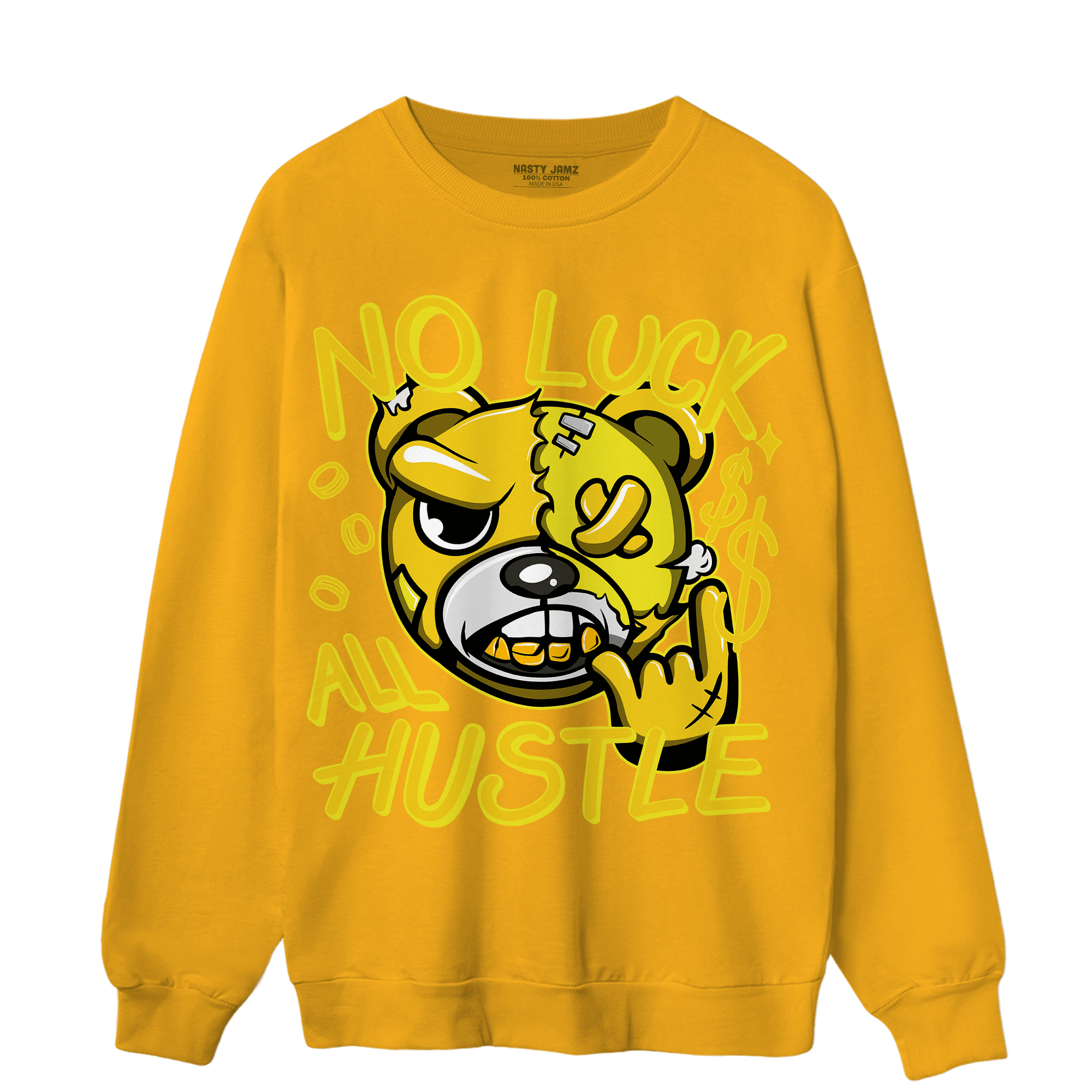 Vivid Sulfur 4s Sweatshirt Match All Hustle - NastyJamz