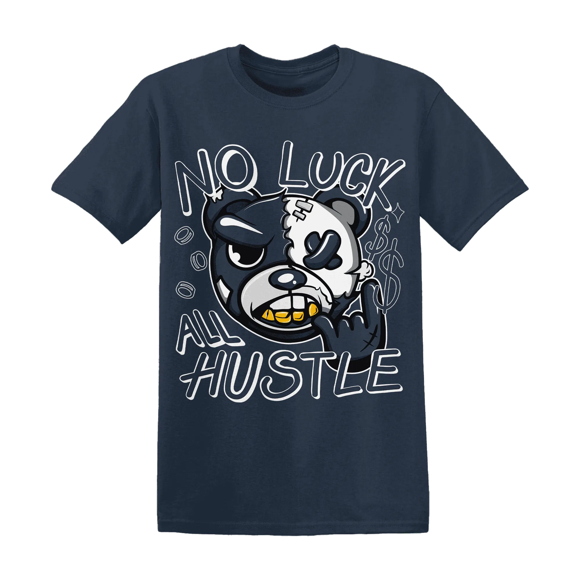 White-Navy-6s-T-Shirt-Match-All-Hustle