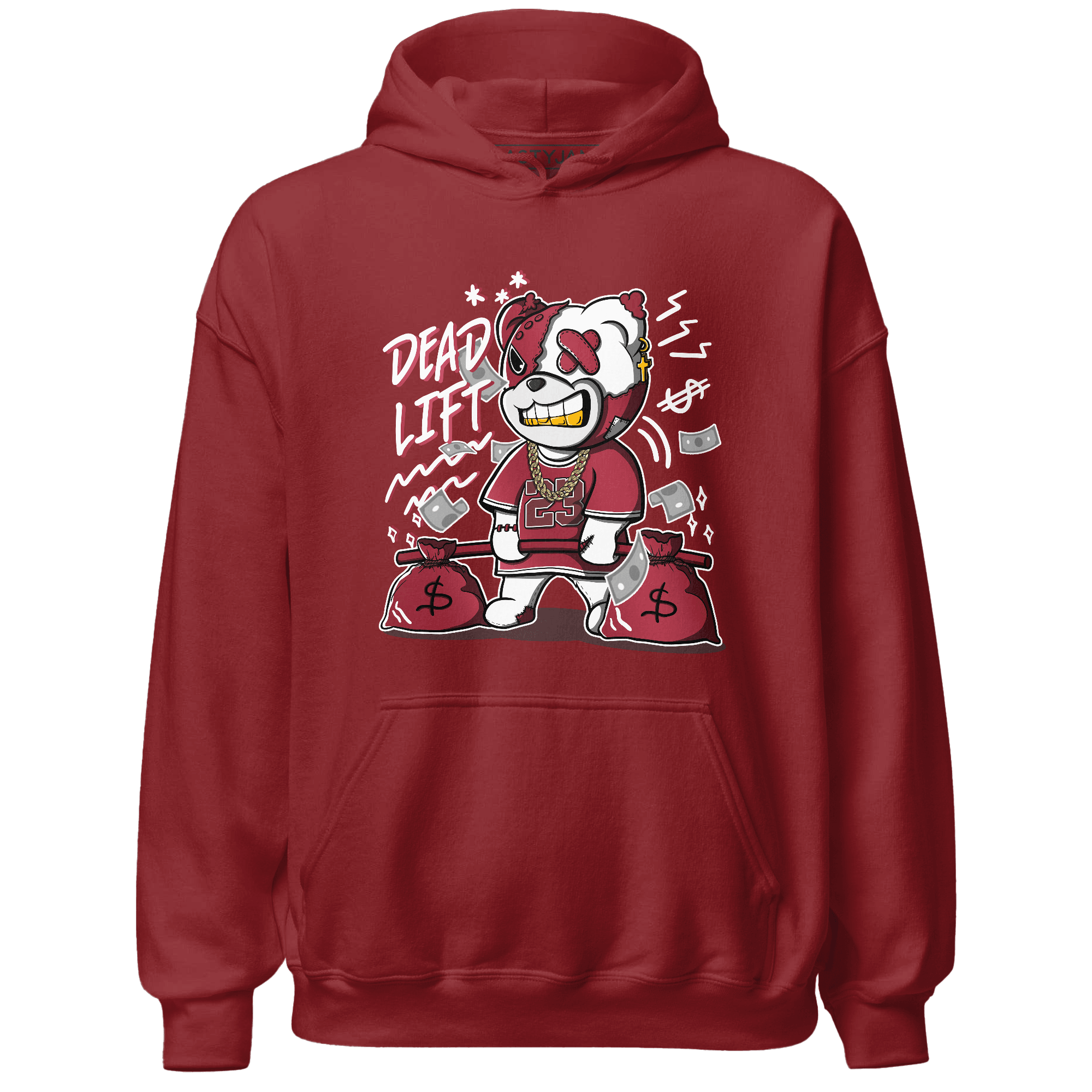 High 85 Metallic Burgundy 1s Hoodie Match BER 23 Deadlift - NastyJamz