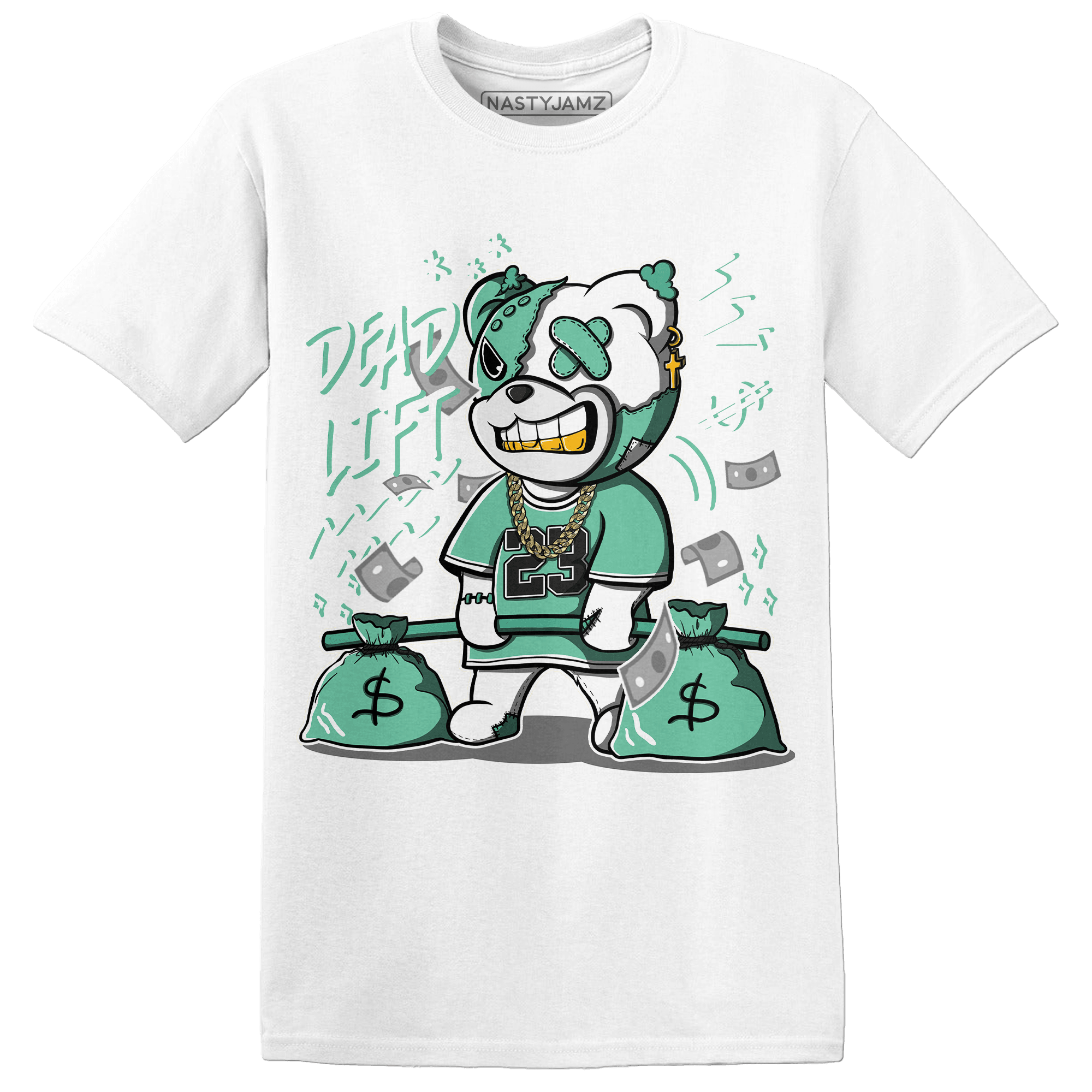 High OG Green Glow 1s T Shirt Match BER 23 Deadlift - NastyJamz