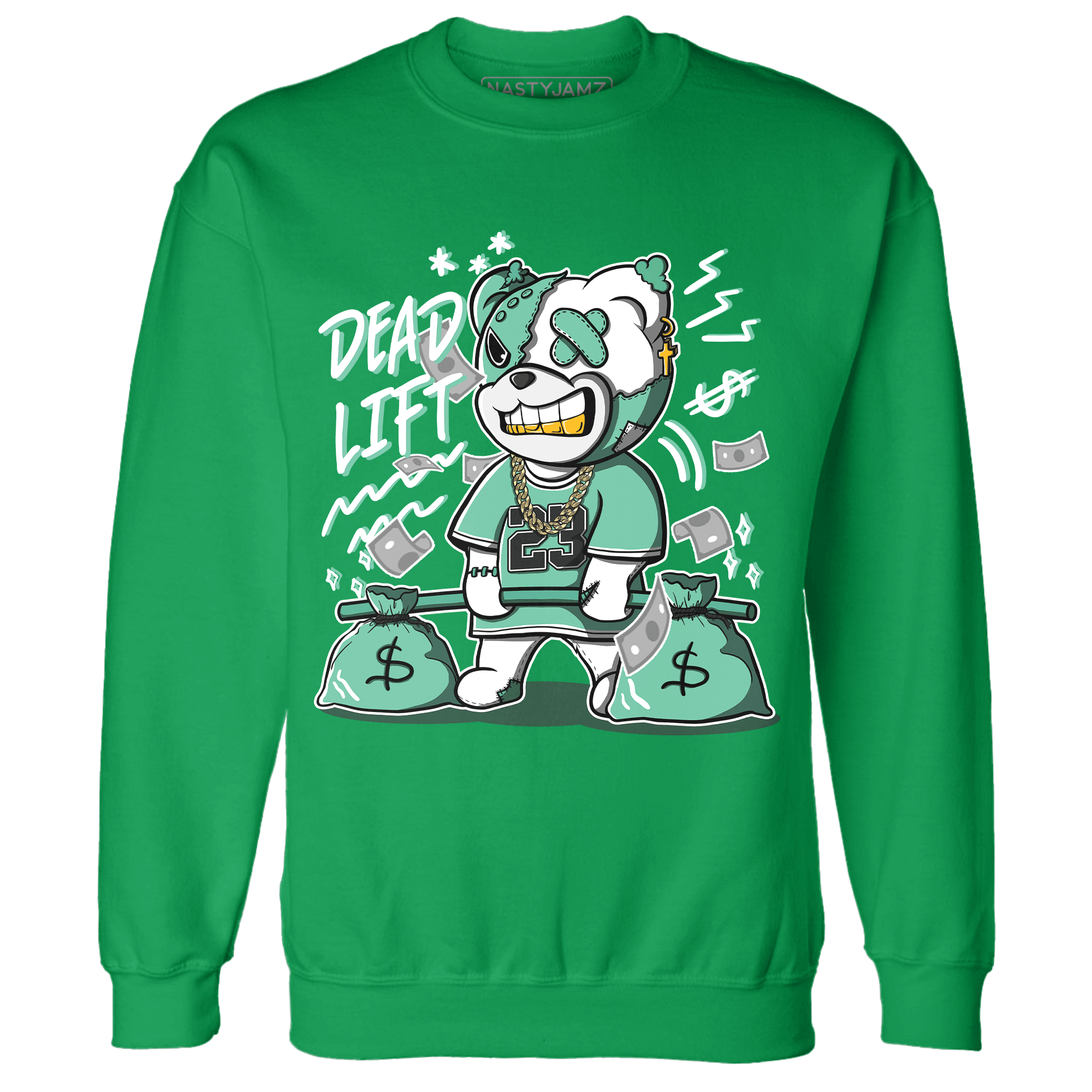 High OG Green Glow 1s Sweatshirt Match BER 23 Deadlift - NastyJamz