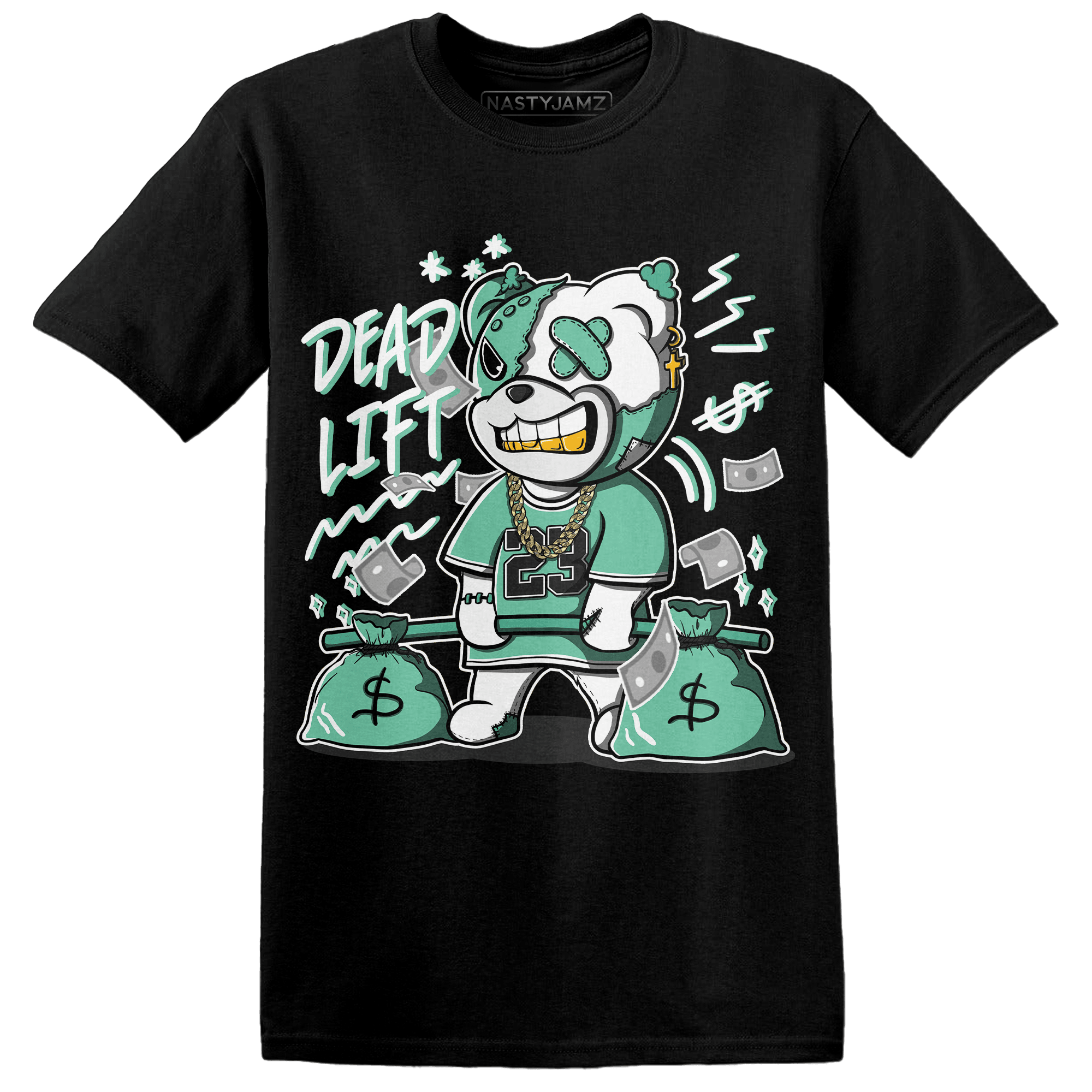 High OG Green Glow 1s T Shirt Match BER 23 Deadlift - NastyJamz