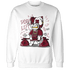 High White Team Red 1s Sweatshirt Match BER 23 Deadlift - NastyJamz