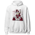 High White Team Red 1s Hoodie Match BER 23 Deadlift - NastyJamz