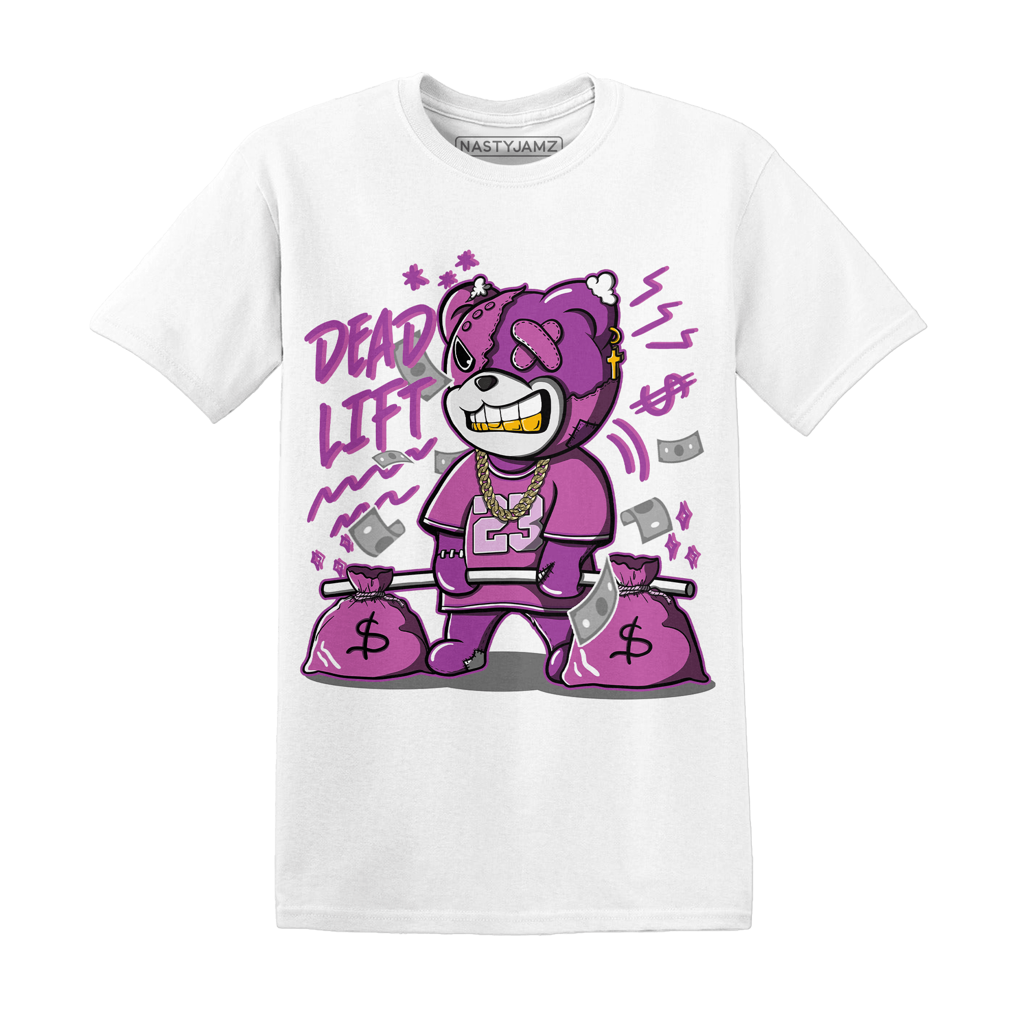 GS Hyper Violet 4s T Shirt Match BER 23 Deadlift - NastyJamz