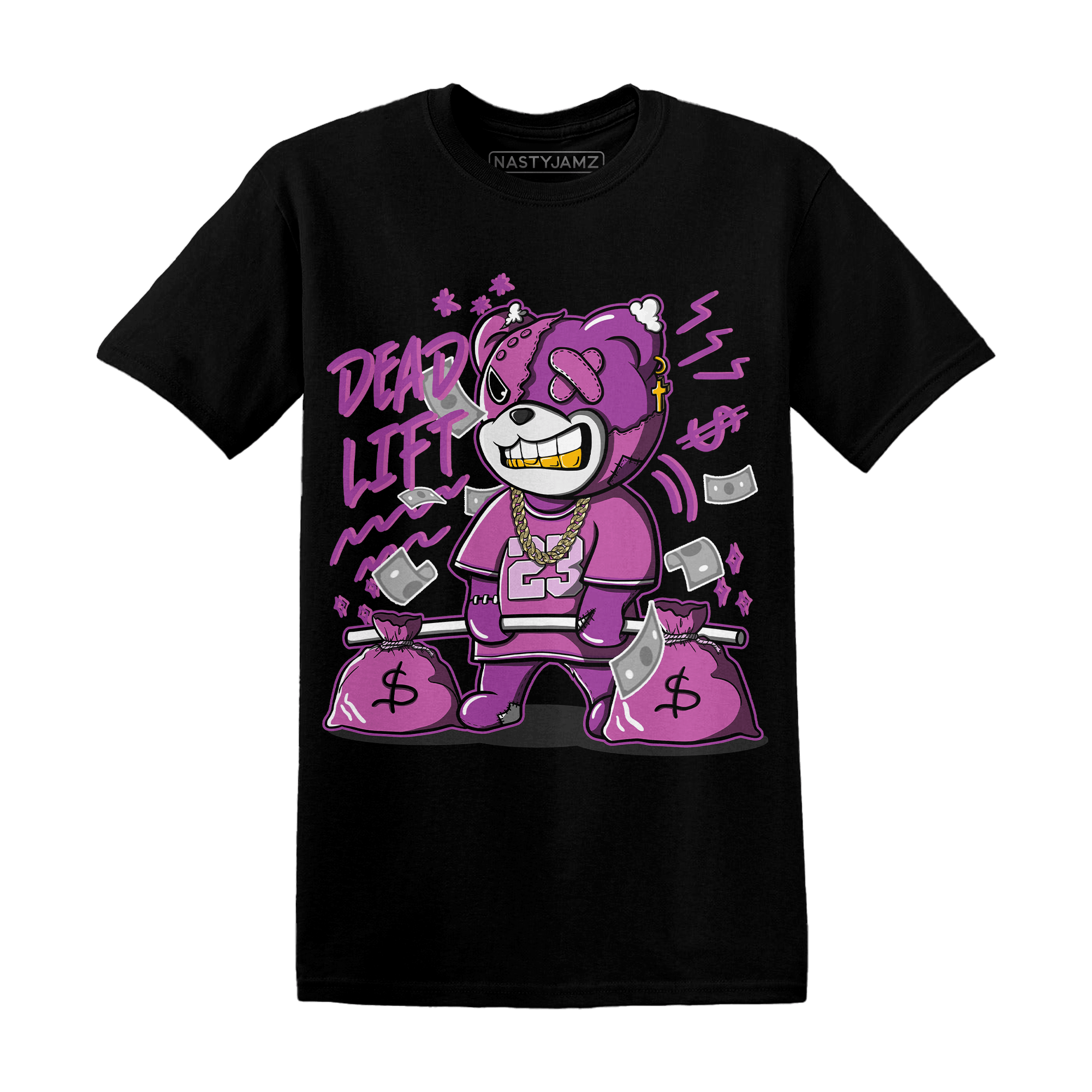 GS Hyper Violet 4s T Shirt Match BER 23 Deadlift - NastyJamz