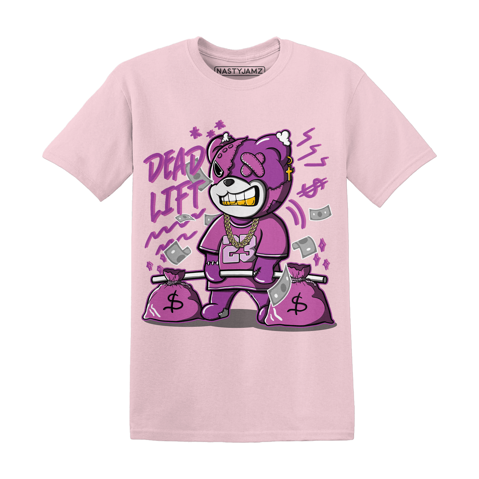 GS Hyper Violet 4s T Shirt Match BER 23 Deadlift - NastyJamz