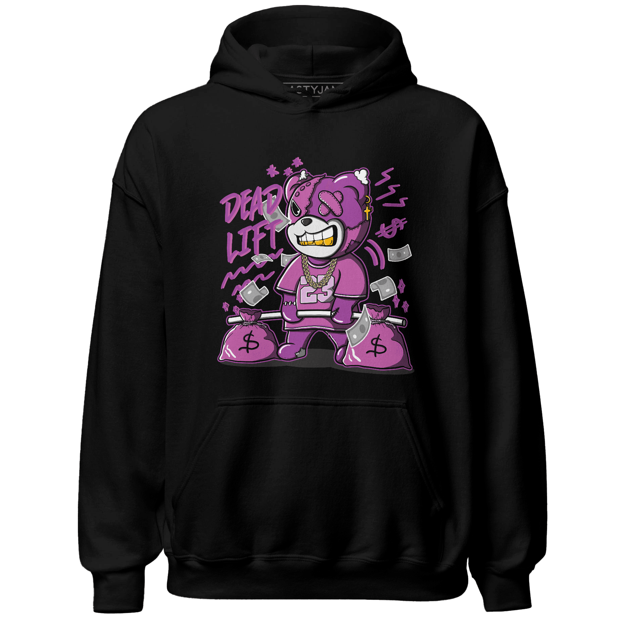 GS Hyper Violet 4s Hoodie Match BER 23 Deadlift - NastyJamz