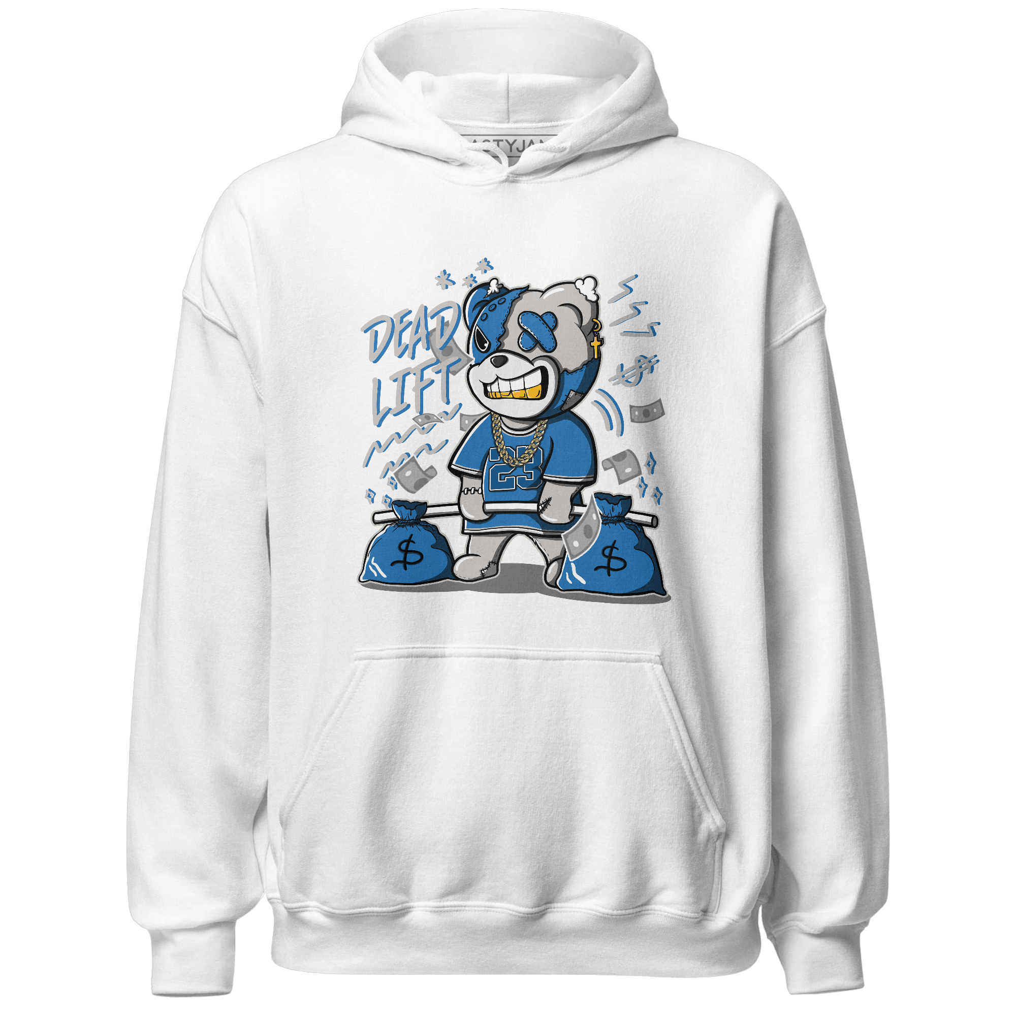 Industrial Blue 4s Hoodie Match BER 23 Deadlift - NastyJamz