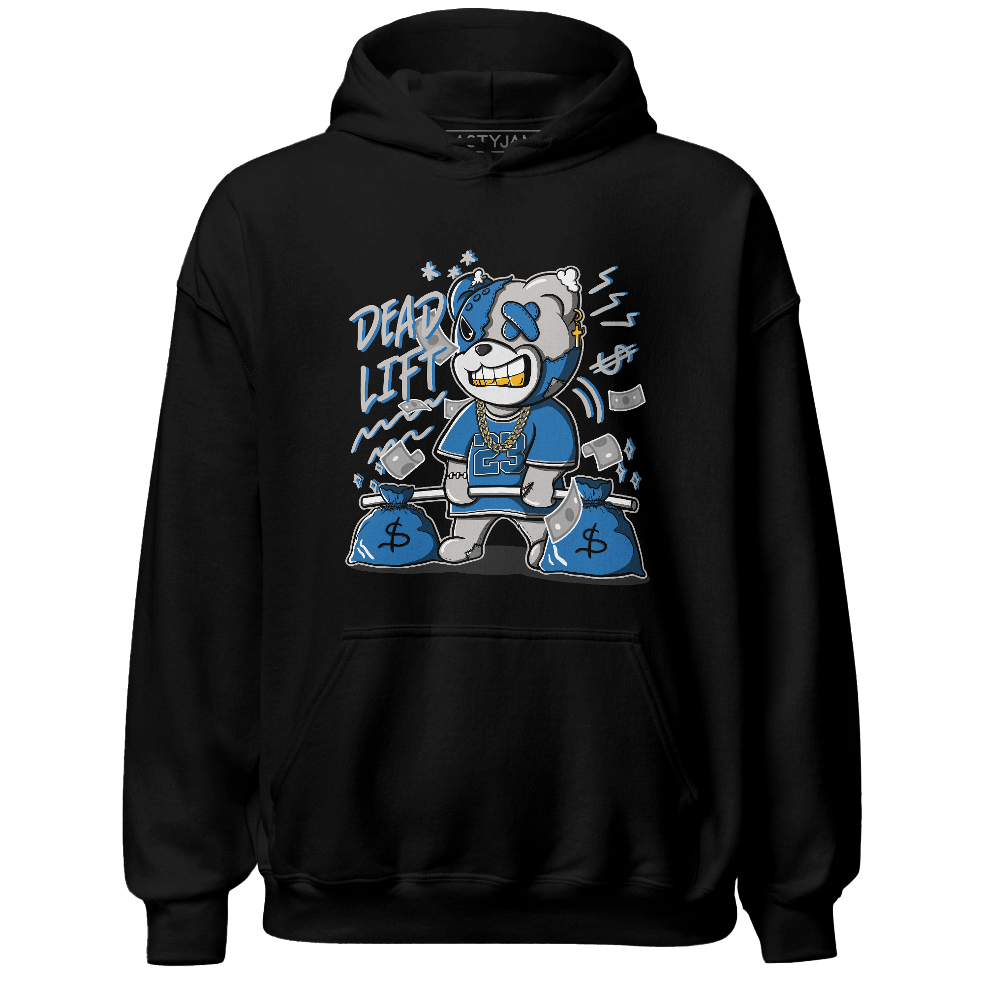 Industrial Blue 4s Hoodie Match BER 23 Deadlift - NastyJamz