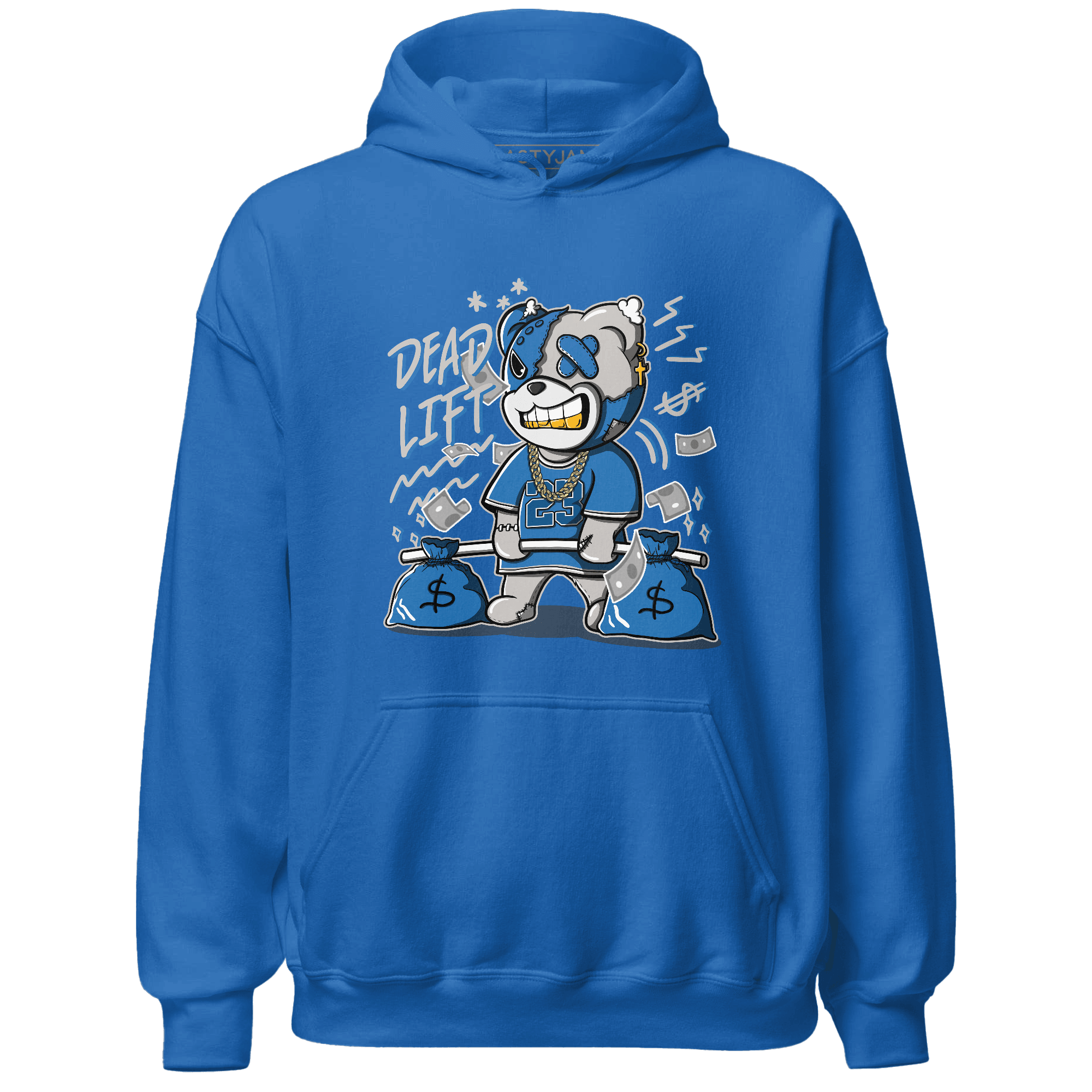 Industrial Blue 4s Hoodie Match BER 23 Deadlift - NastyJamz
