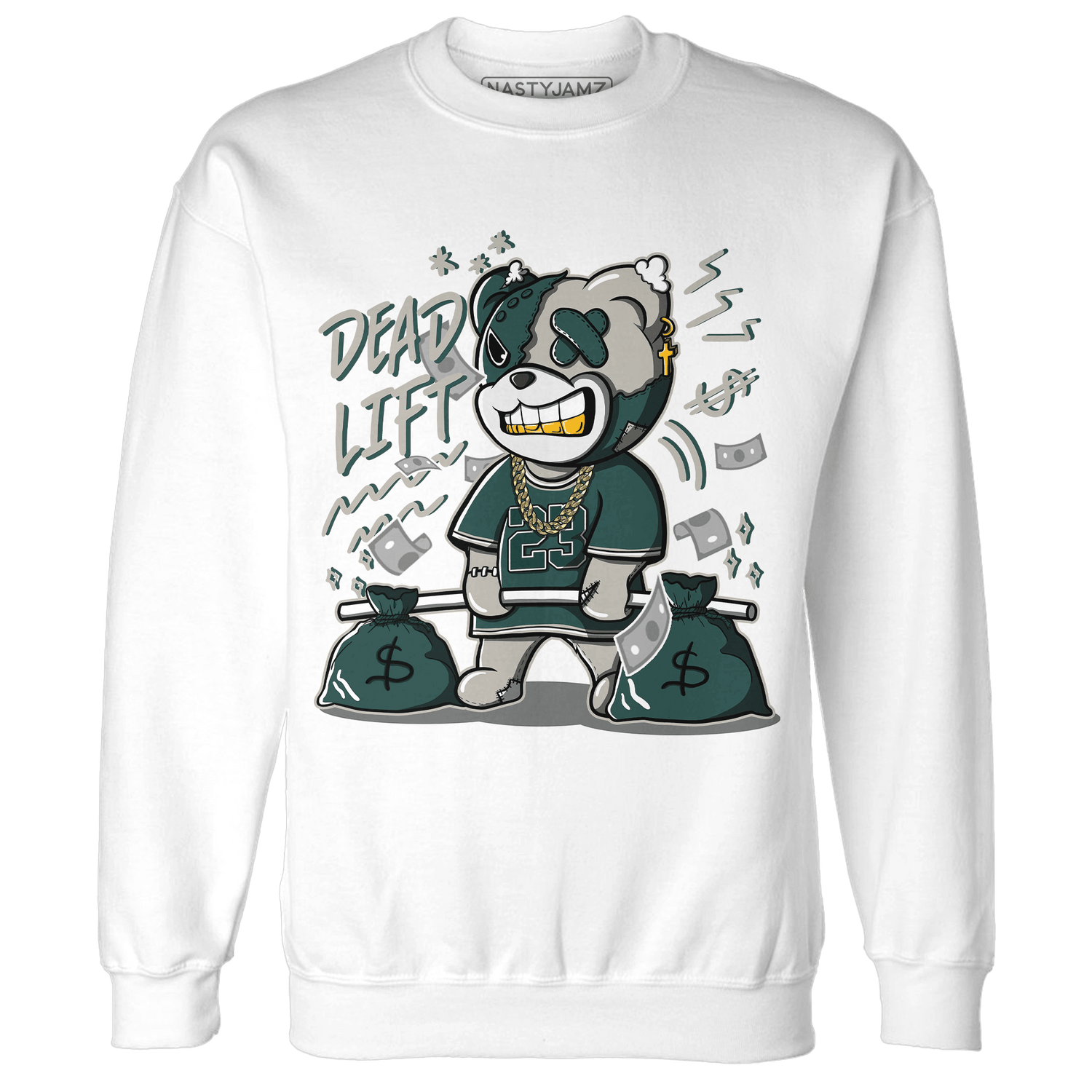 Oxidized Green 4s Sweatshirt Match BER 23 Deadlift - NastyJamz
