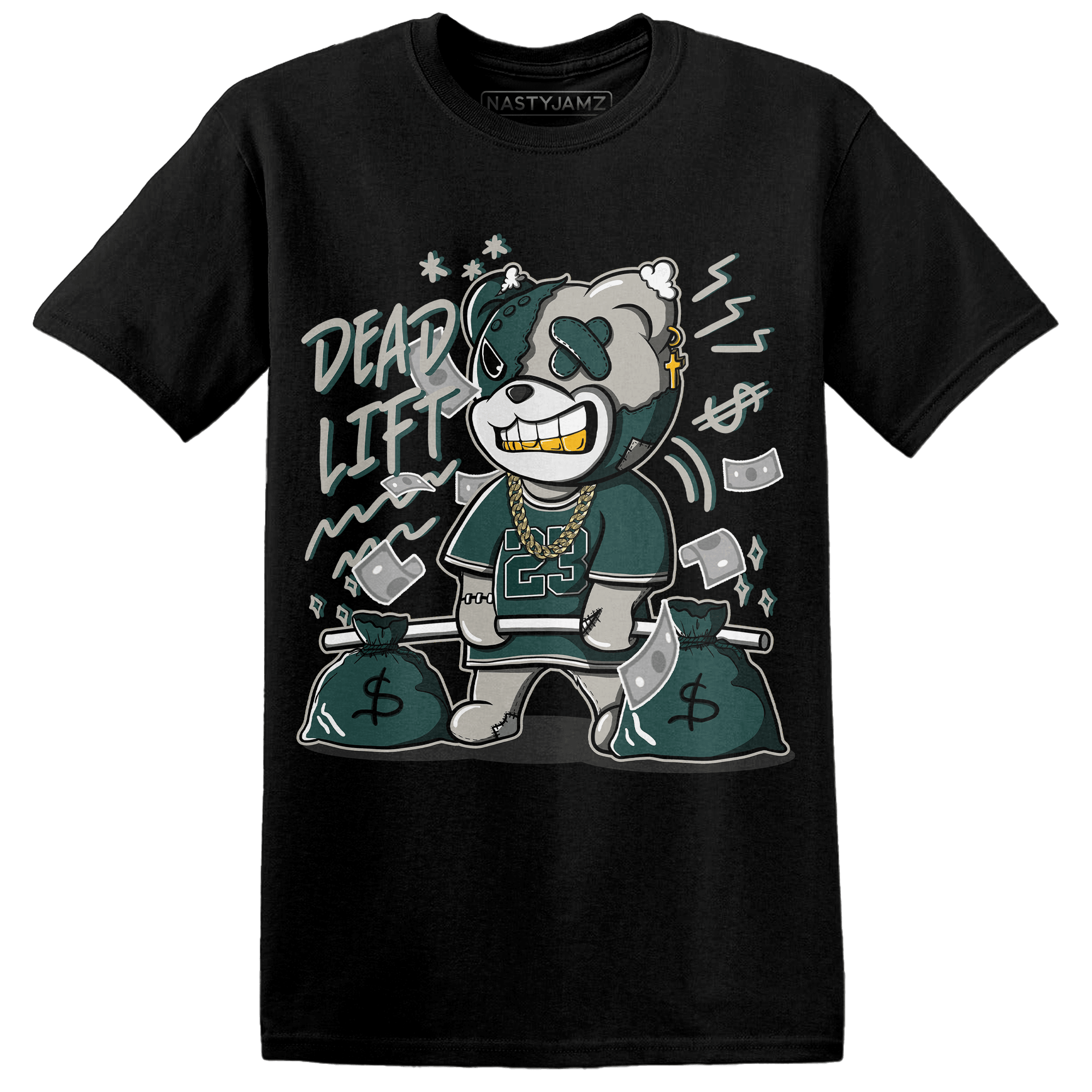 Oxidized Green 4s T Shirt Match BER 23 Deadlift - NastyJamz