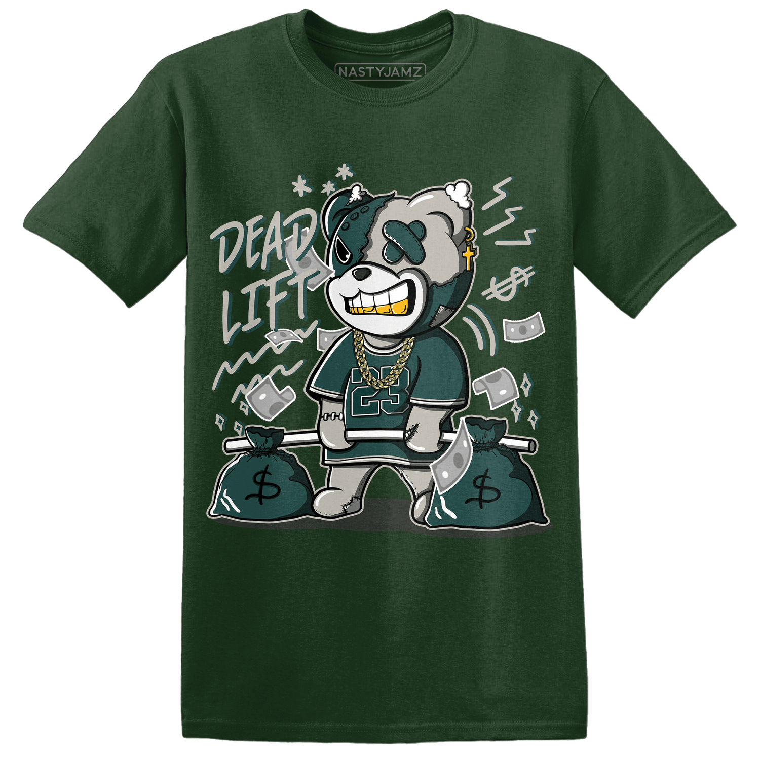 Oxidized Green 4s T Shirt Match BER 23 Deadlift - NastyJamz