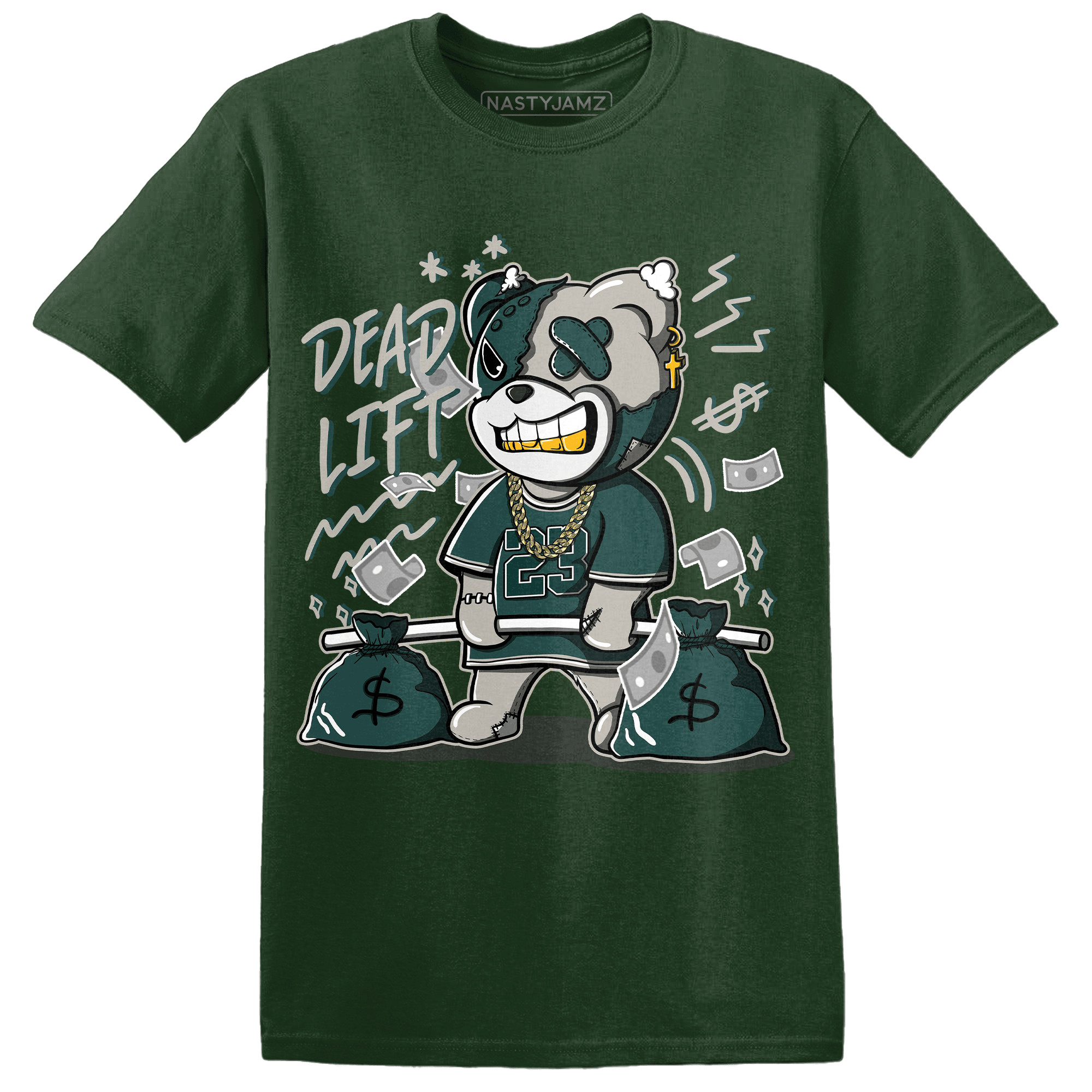 Oxidized Green 4s T Shirt Match BER 23 Deadlift - NastyJamz