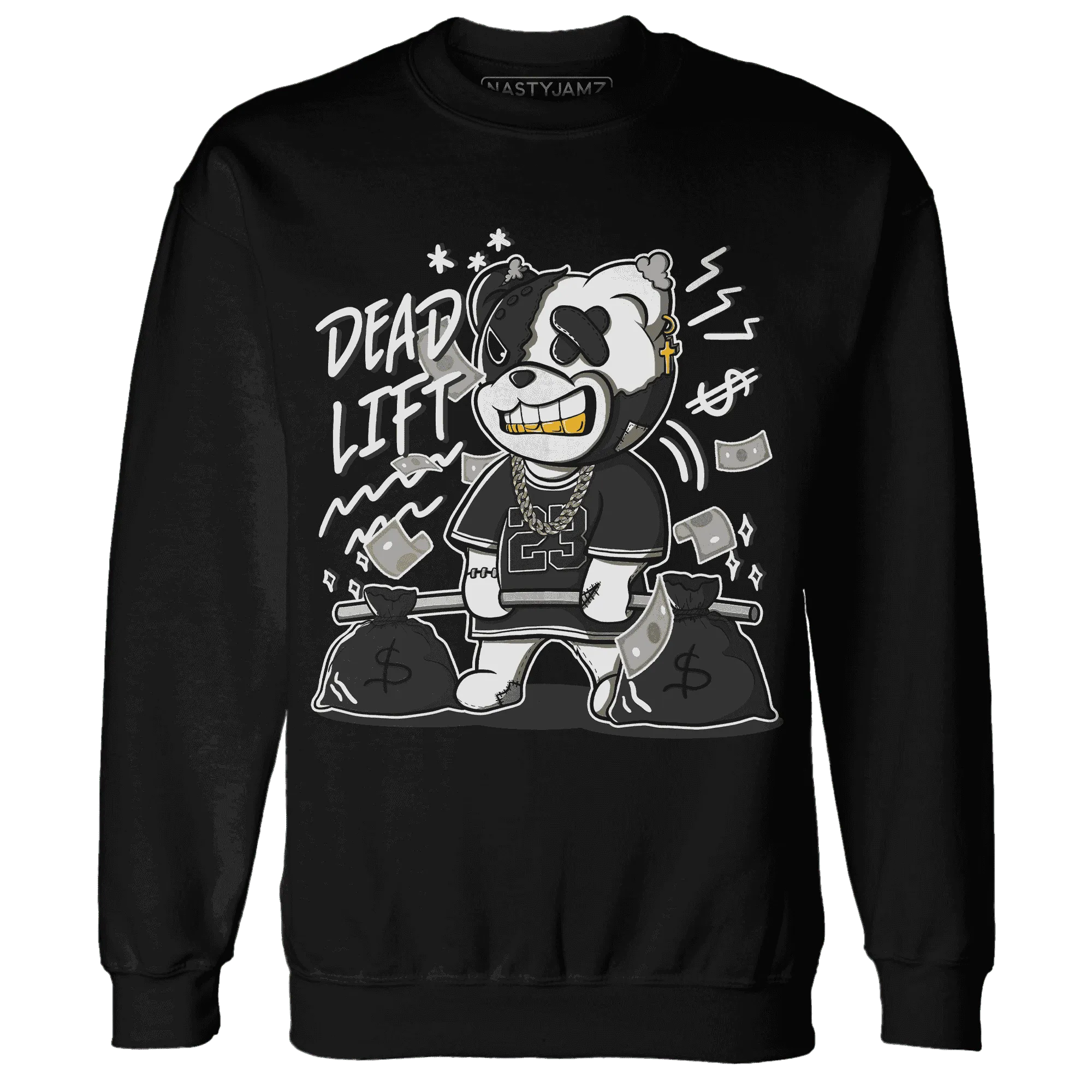 White-Thunder-4s-Sweatshirt-Match-BER-23-Deadlift