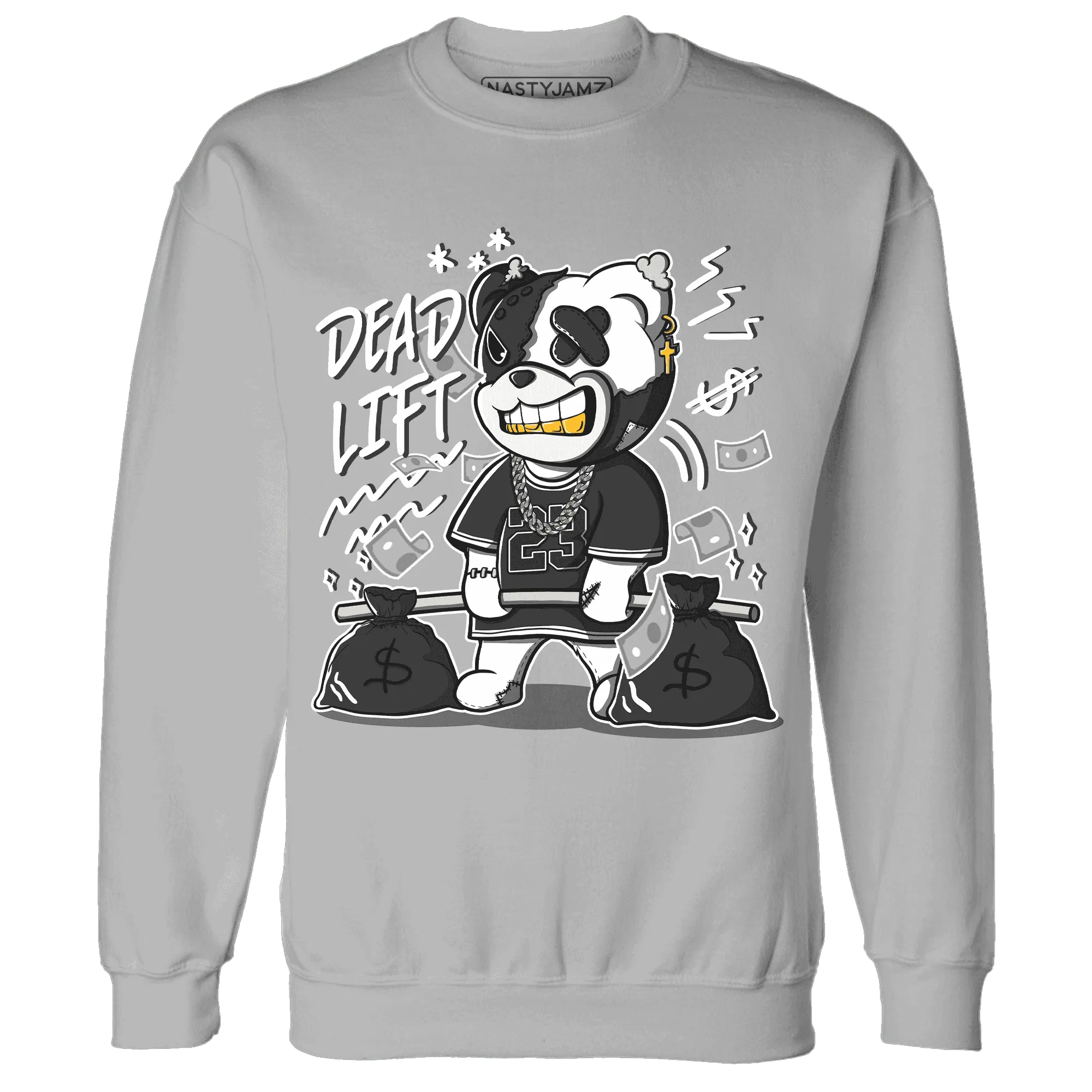 White-Thunder-4s-Sweatshirt-Match-BER-23-Deadlift