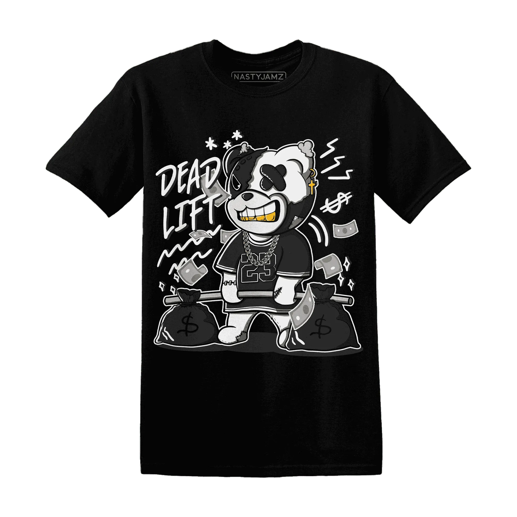 White-Thunder-4s-T-Shirt-Match-BER-23-Deadlift