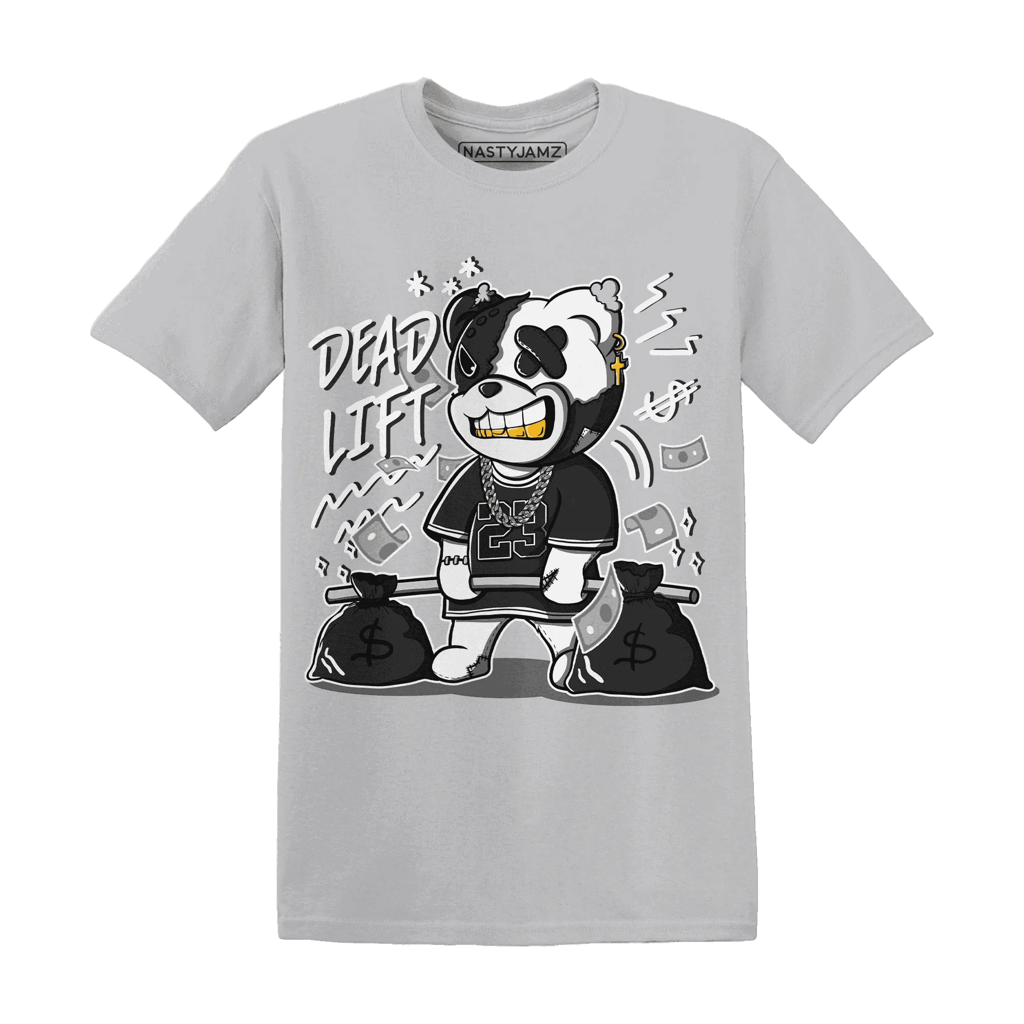 White-Thunder-4s-T-Shirt-Match-BER-23-Deadlift